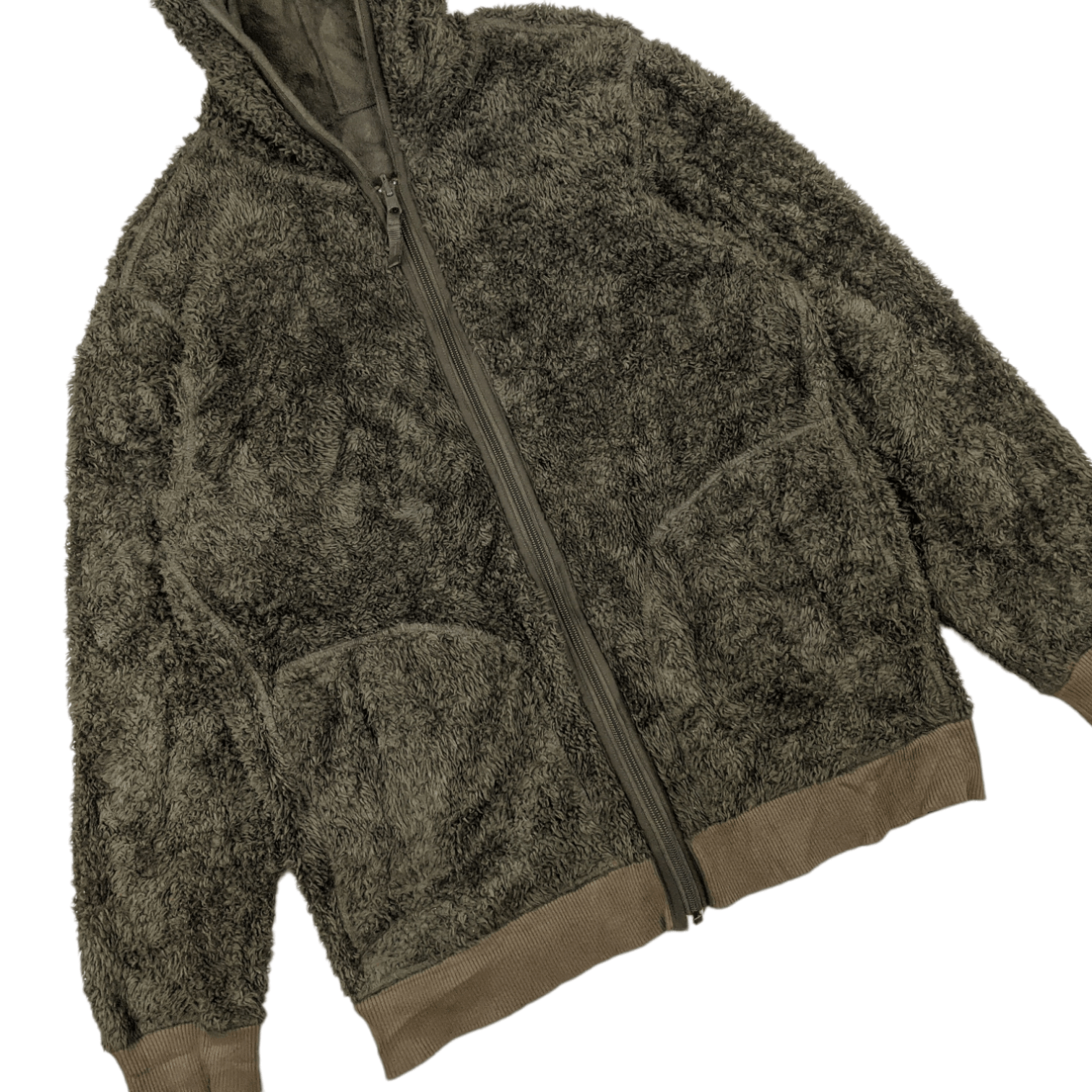 Japanese Brand × Uniqlo Vintage UNIQLO Fleece Fluffy Sherpa Reversible Hoodie Jacket Size US L / EU 52-54 / 3 - 3 Thumbnail