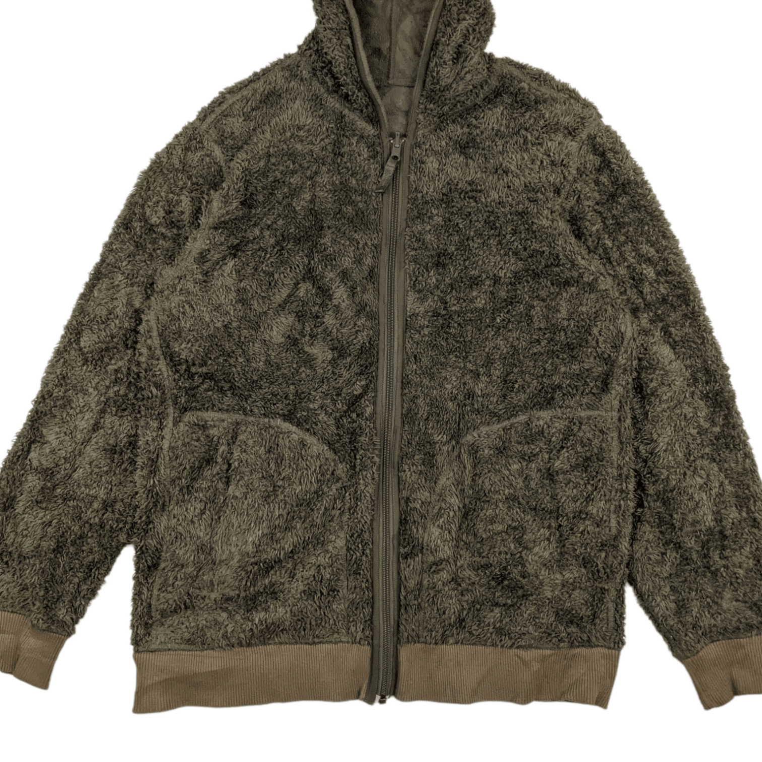 Japanese Brand × Uniqlo Vintage UNIQLO Fleece Fluffy Sherpa Reversible Hoodie Jacket Size US L / EU 52-54 / 3 - 2 Thumbnail