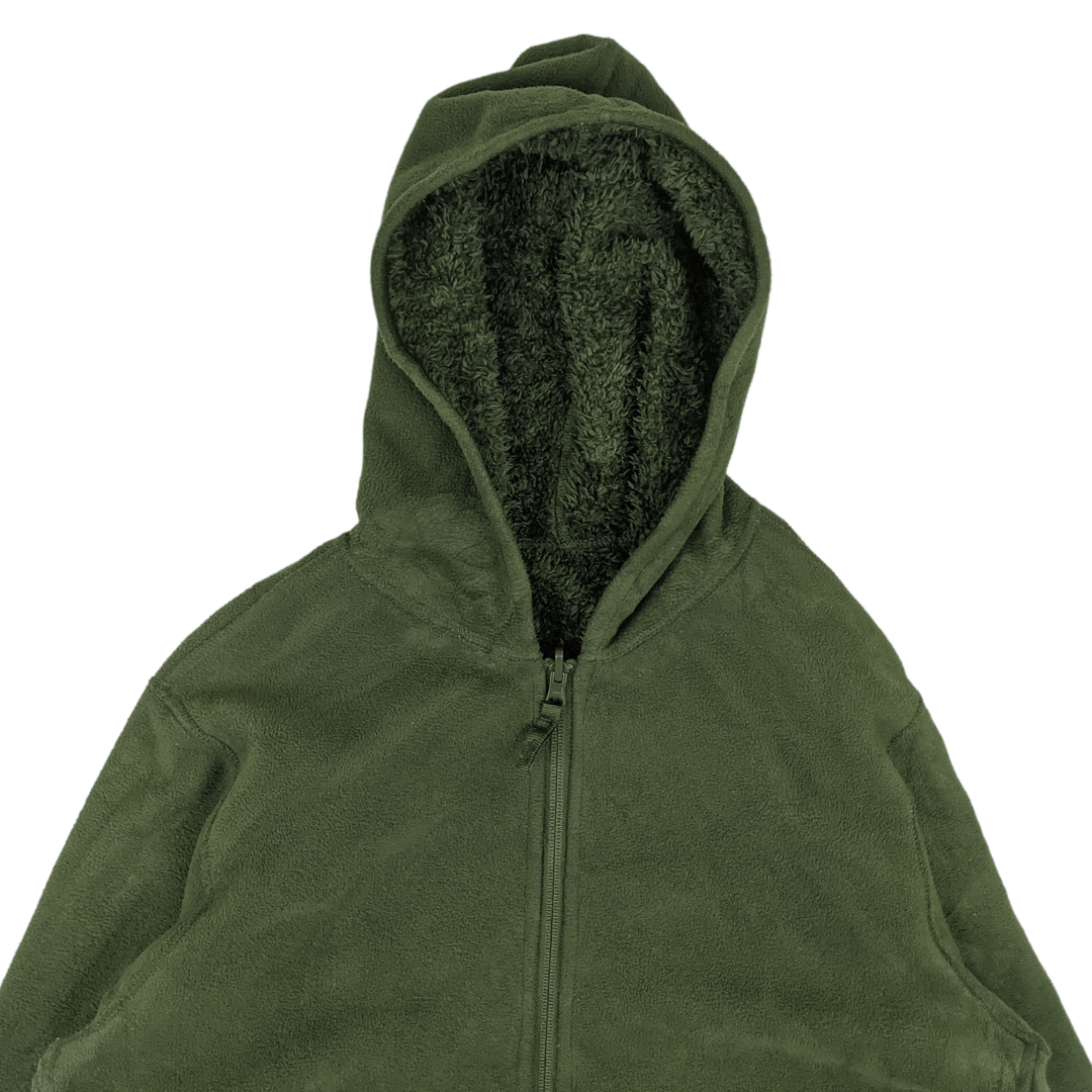 Japanese Brand × Uniqlo Vintage UNIQLO Fleece Fluffy Sherpa Reversible Hoodie Jacket Size US L / EU 52-54 / 3 - 11 Thumbnail