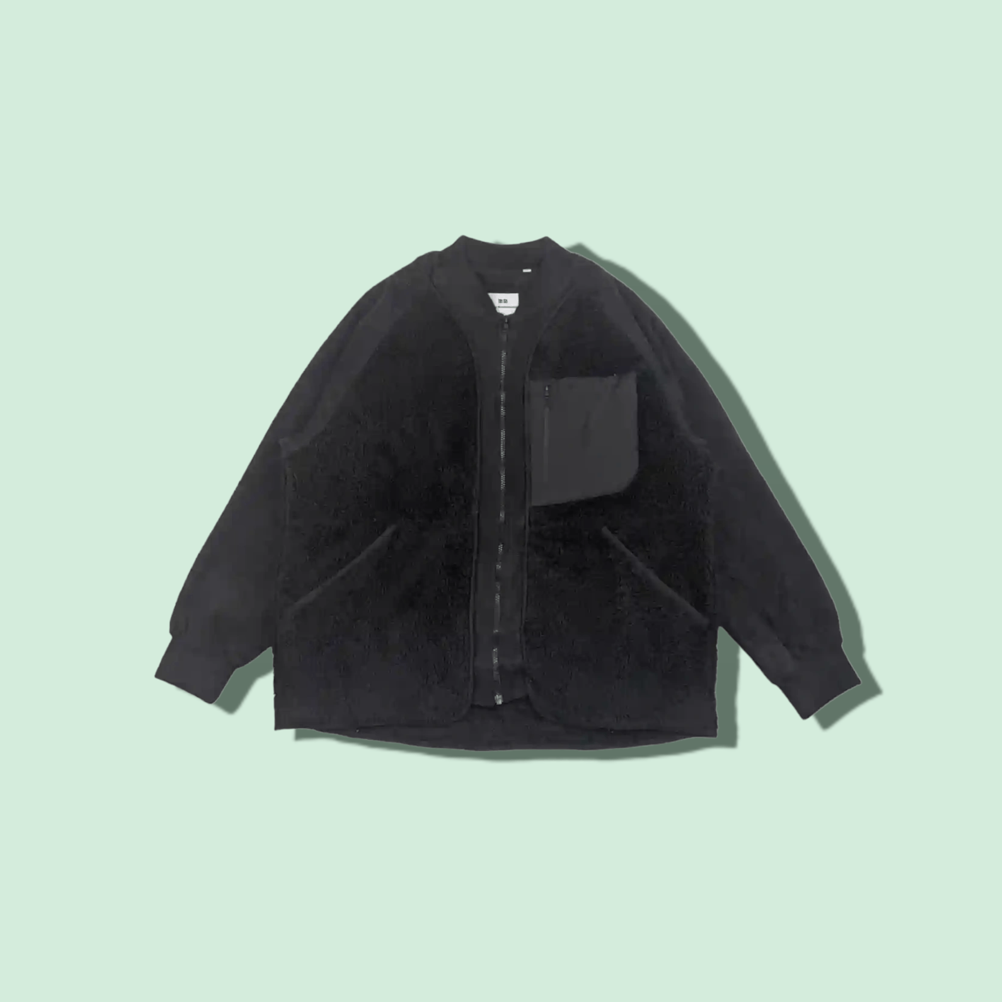 Uniqlo × White Mountaineering UNIQLO x WHITE MOUNTAINEERING Fleece Fluffy Sherpa Jacket Size US XL / EU 56 / 4 - 1 Thumbnail