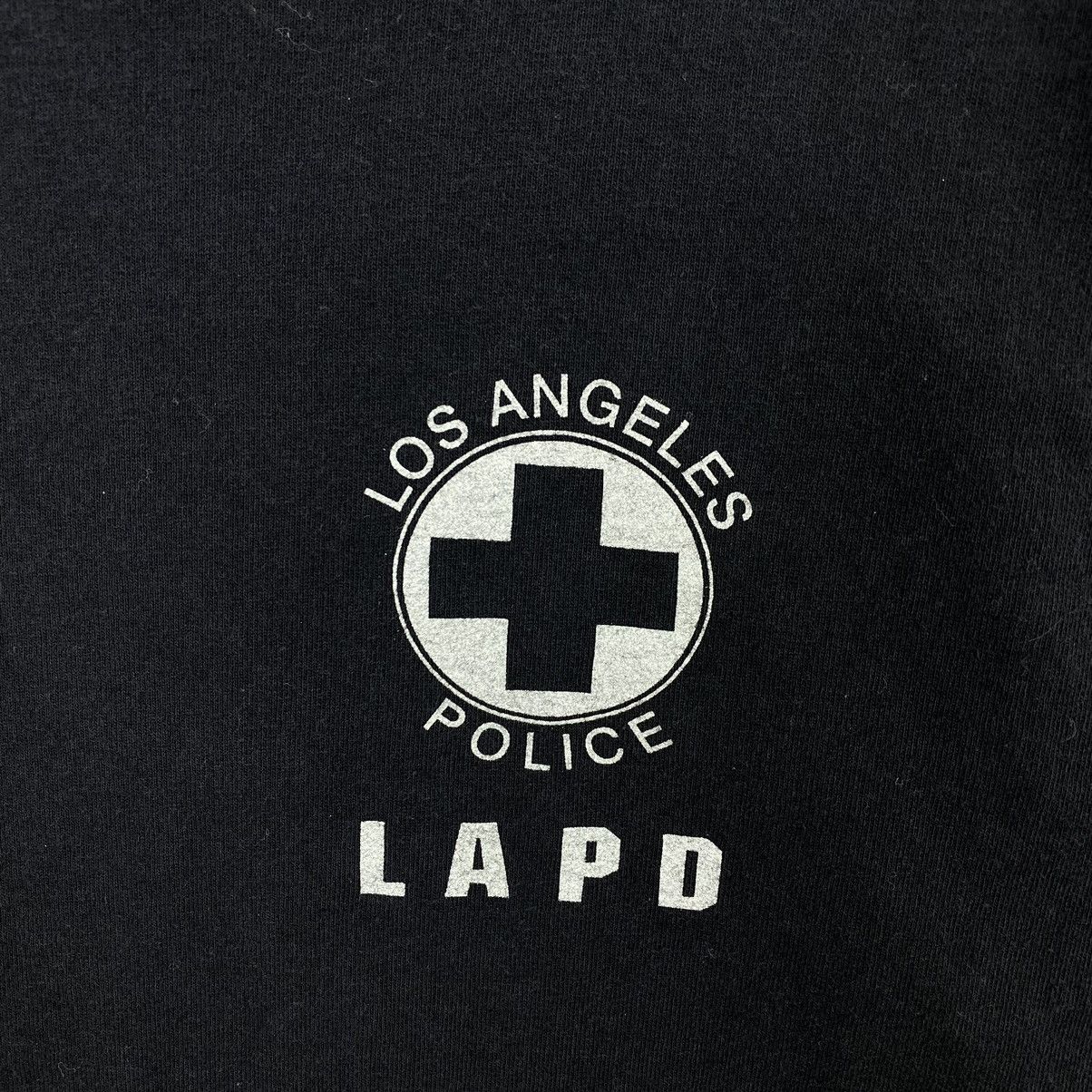 Vintage Vintage 90s LAPD LOS ANGELES Police Logo Print Black Short Size US M / EU 48-50 / 2 - 3 Thumbnail