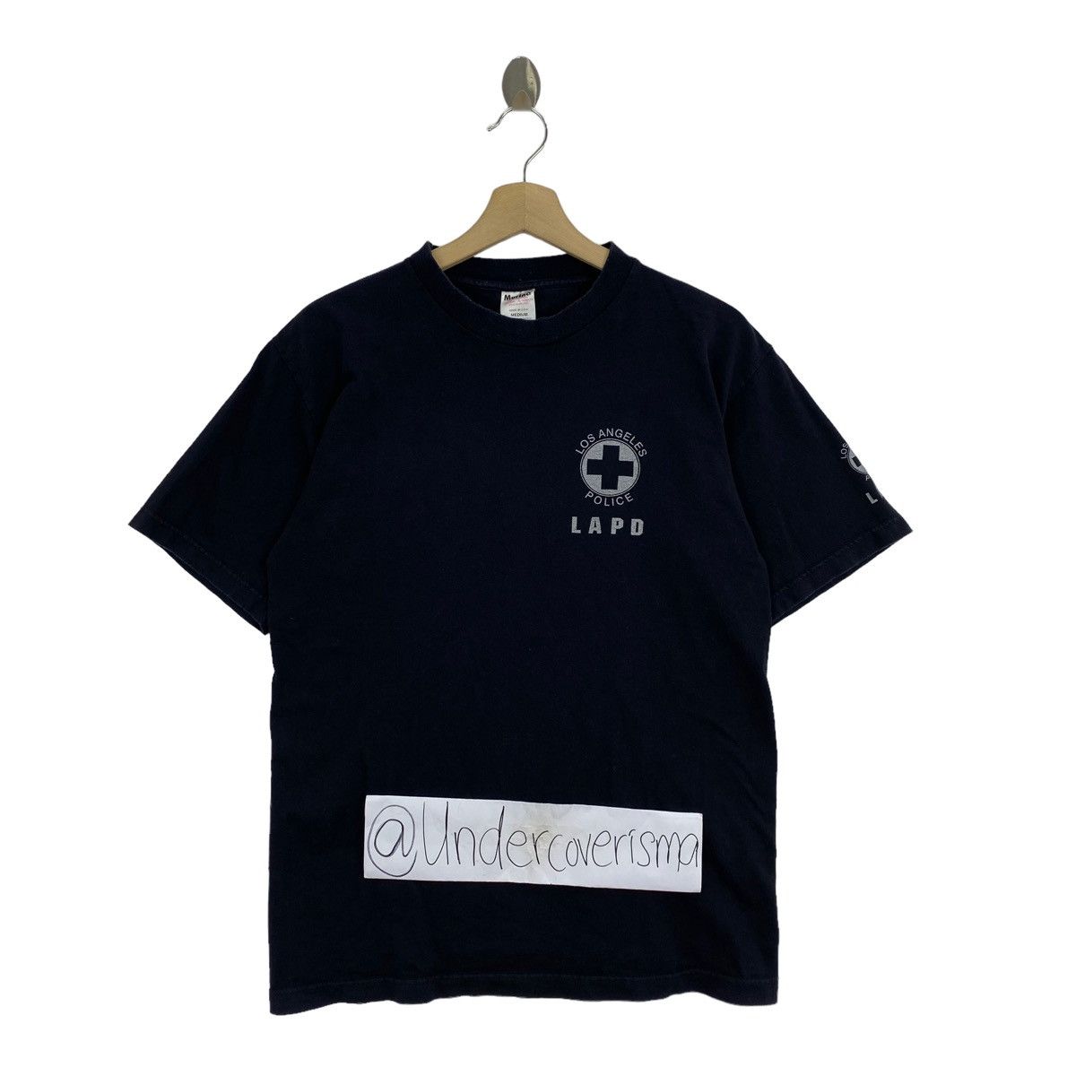 Vintage Vintage 90s LAPD LOS ANGELES Police Logo Print Black Short Size US M / EU 48-50 / 2 - 1 Thumbnail