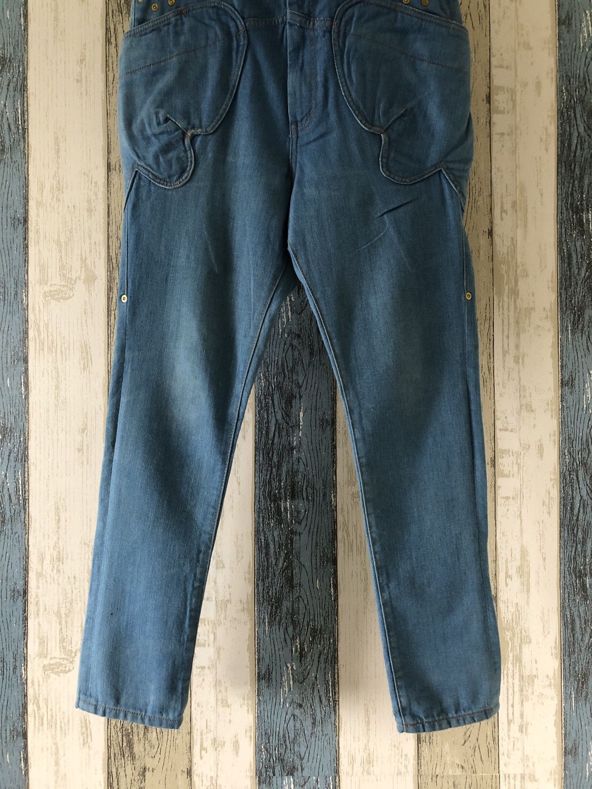Issey Miyake Mercibeaucoup Jeans Butterfly Pocket Design Size US 29 - 3 Thumbnail