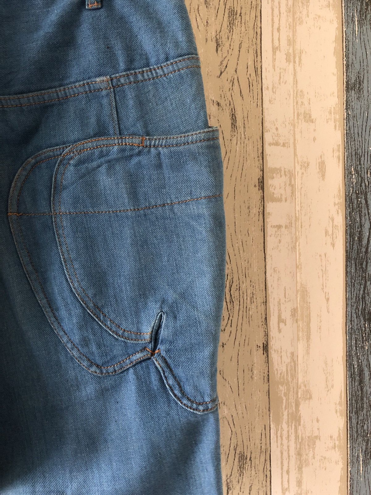 Issey Miyake Mercibeaucoup Jeans Butterfly Pocket Design Size US 29 - 10 Thumbnail