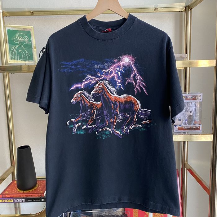 正規取扱サイト Vintage Native American Horses Single Stitch Shirt