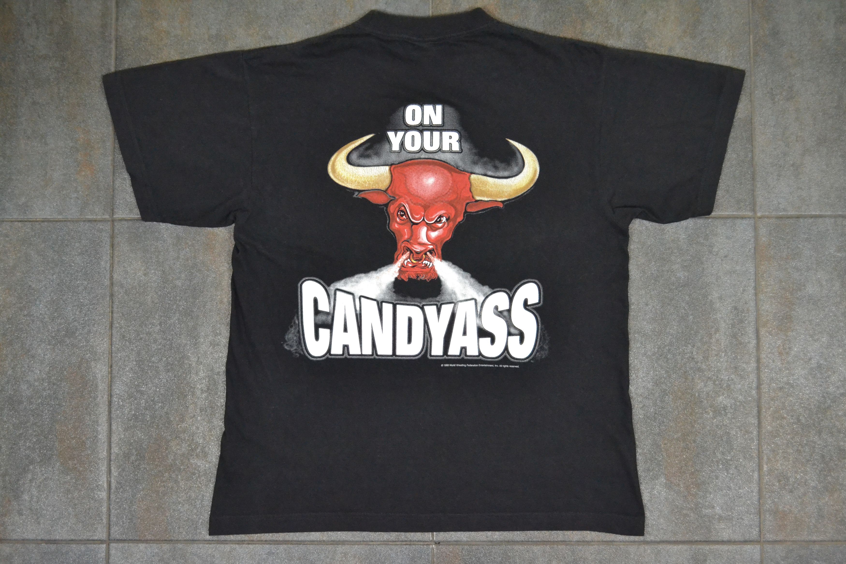 Vintage 1999 Layeth the Smacketh Down Candyass The Rock Tee Size US S / EU 44-46 / 1 - 9 Thumbnail