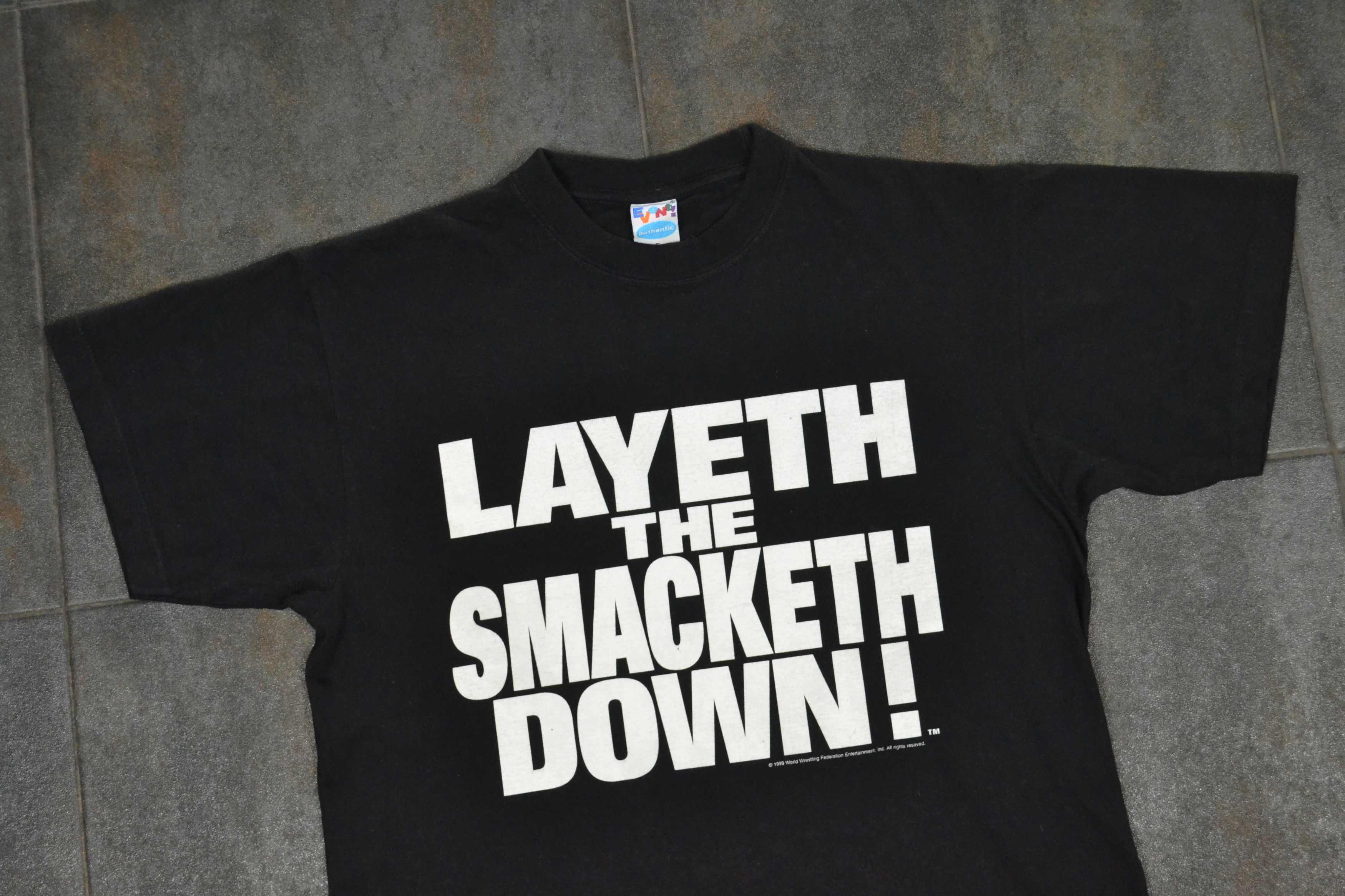 Vintage 1999 Layeth the Smacketh Down Candyass The Rock Tee Size US S / EU 44-46 / 1 - 3 Thumbnail