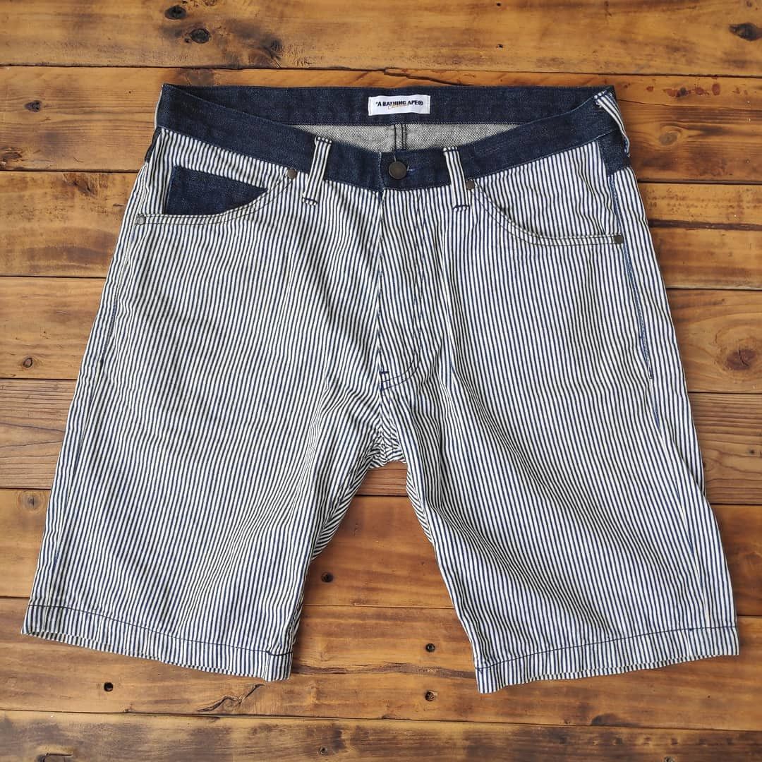 Bape Original BAPE Hickory Short Pants Size US 30 / EU 46 - 1 Thumbnail