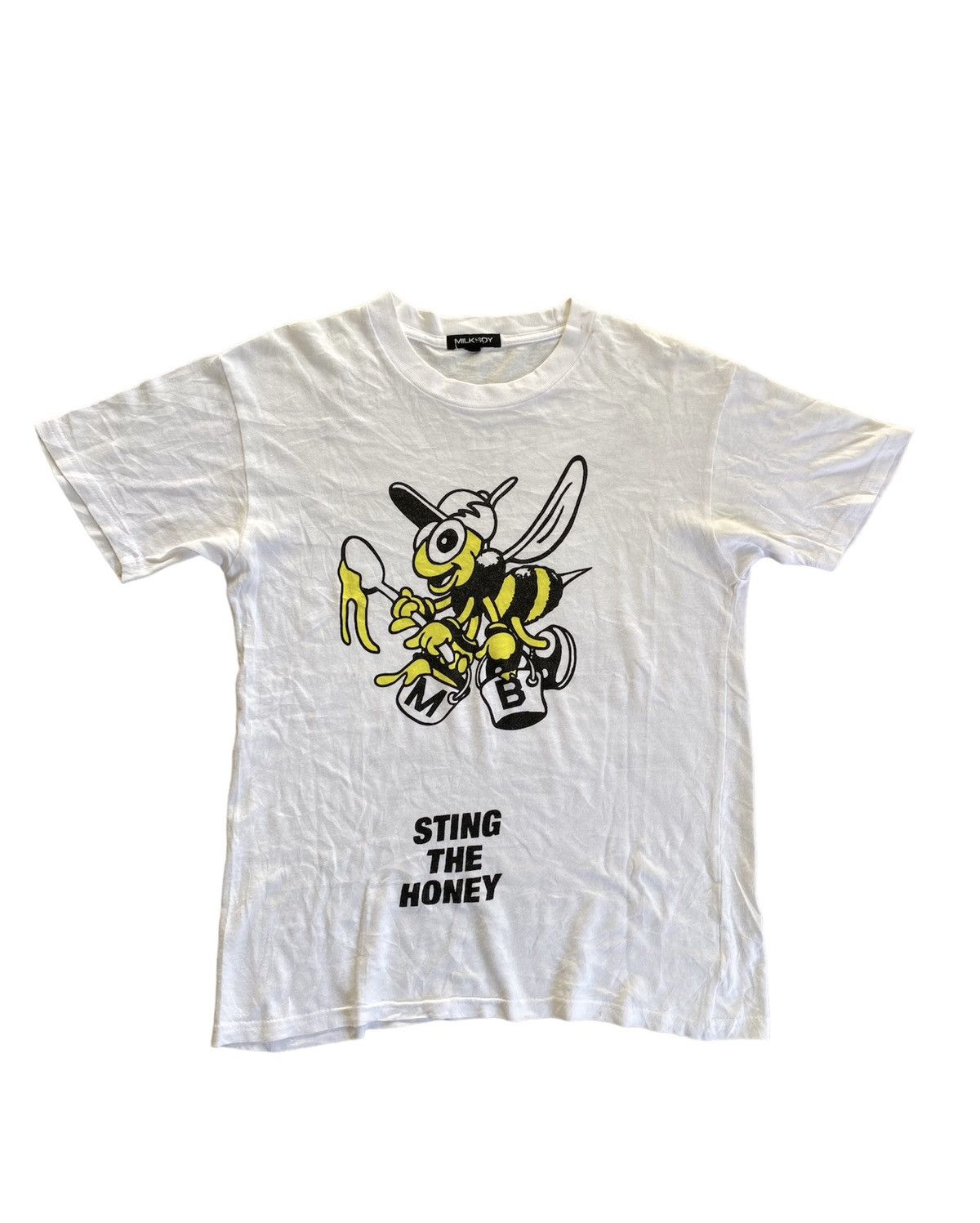 Japanese Brand Vtg MILKBOY sting the honey tee Size US S / EU 44-46 / 1 - 1 Thumbnail