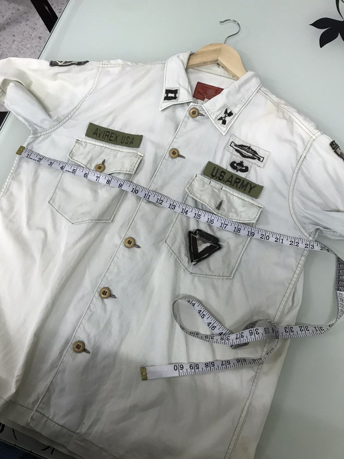 Avirex Vintage Avirex Faded Colour Button Up Army Shirt Size US M / EU 48-50 / 2 - 17 Thumbnail