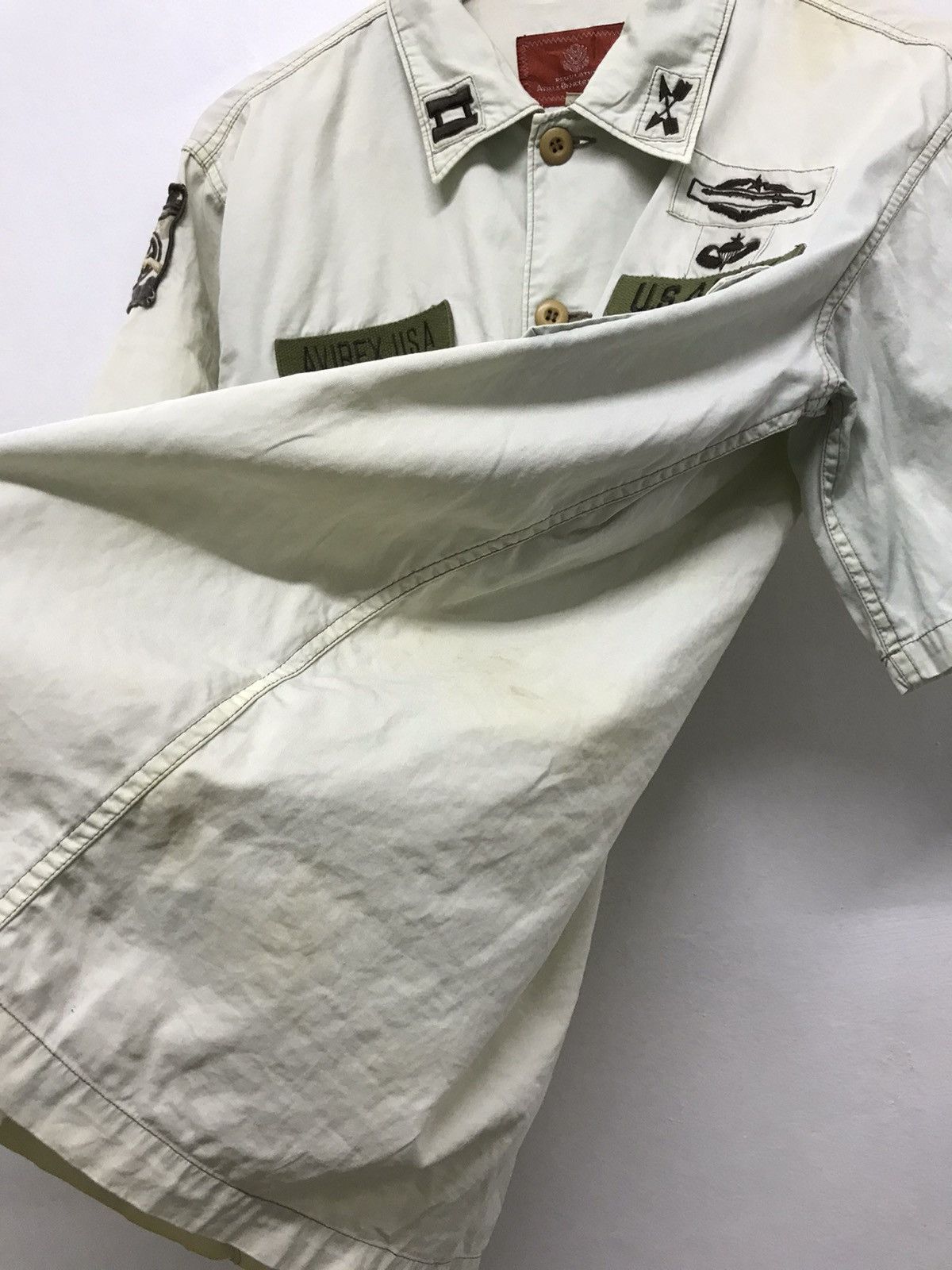 Avirex Vintage Avirex Faded Colour Button Up Army Shirt Size US M / EU 48-50 / 2 - 10 Thumbnail