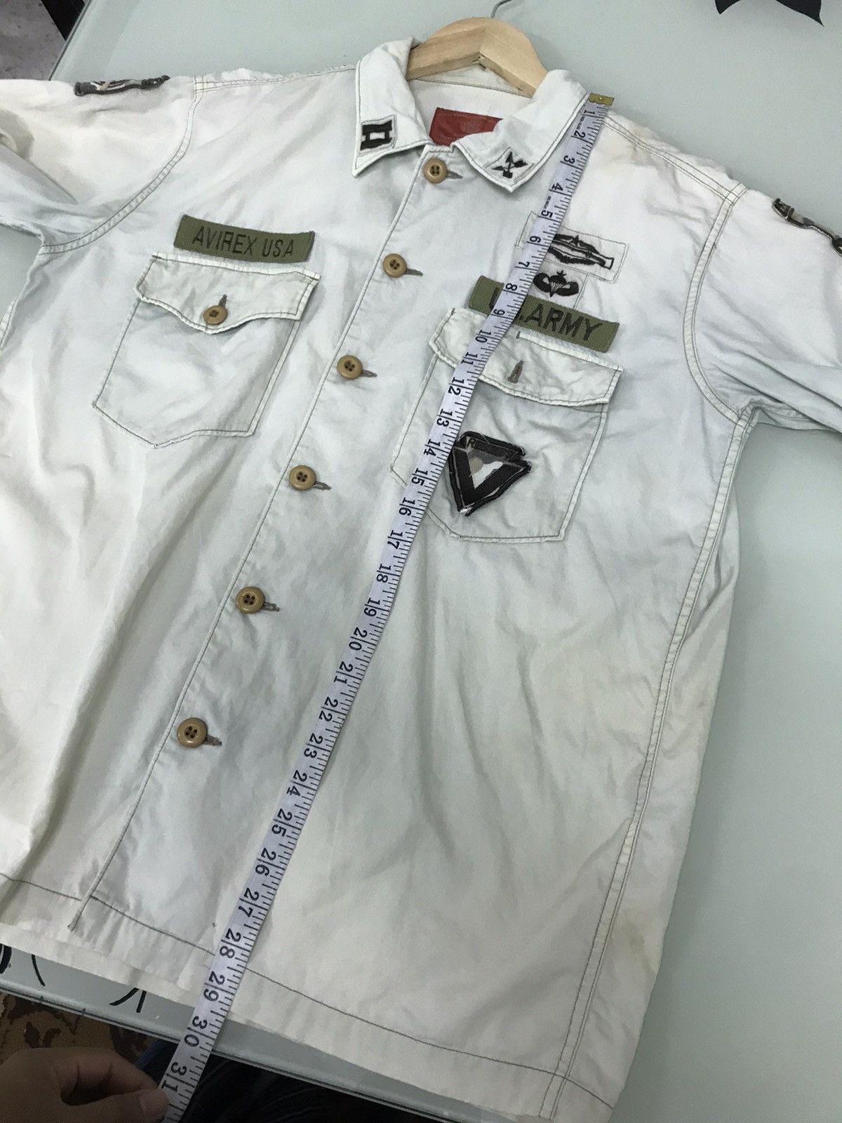 Avirex Vintage Avirex Faded Colour Button Up Army Shirt Size US M / EU 48-50 / 2 - 19 Thumbnail