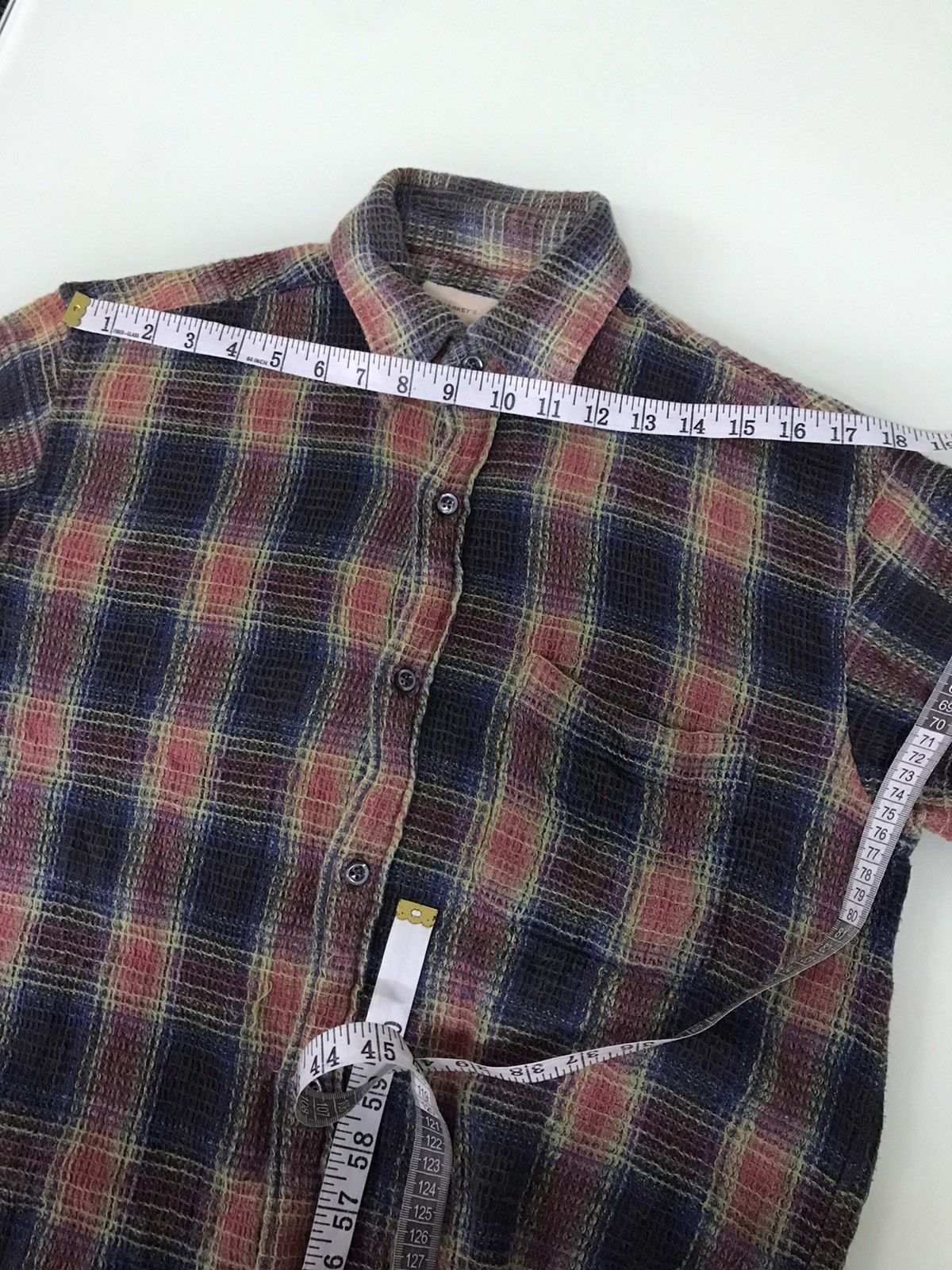 Japanese Brand Sharkey's Flannel Button Up Shirt Inspired Kapital Size US L / EU 52-54 / 3 - 20 Thumbnail