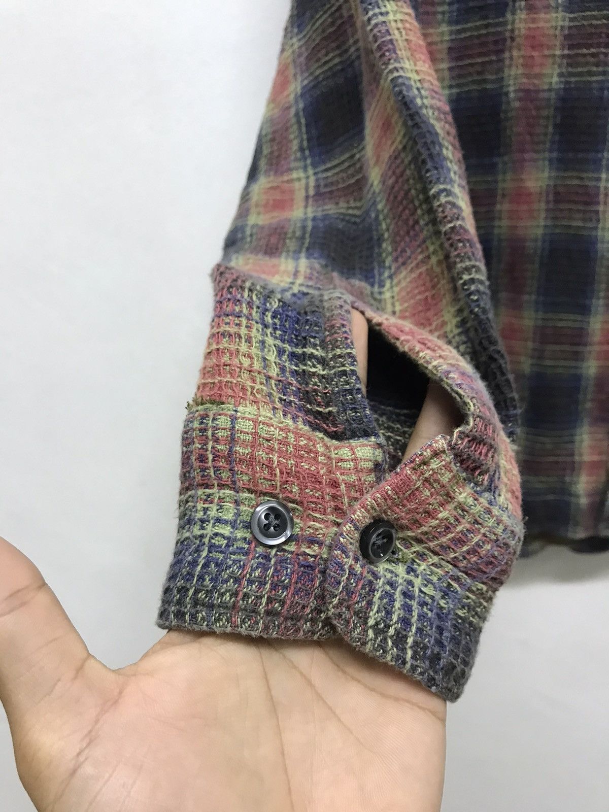 Japanese Brand Sharkey's Flannel Button Up Shirt Inspired Kapital Size US L / EU 52-54 / 3 - 6 Thumbnail