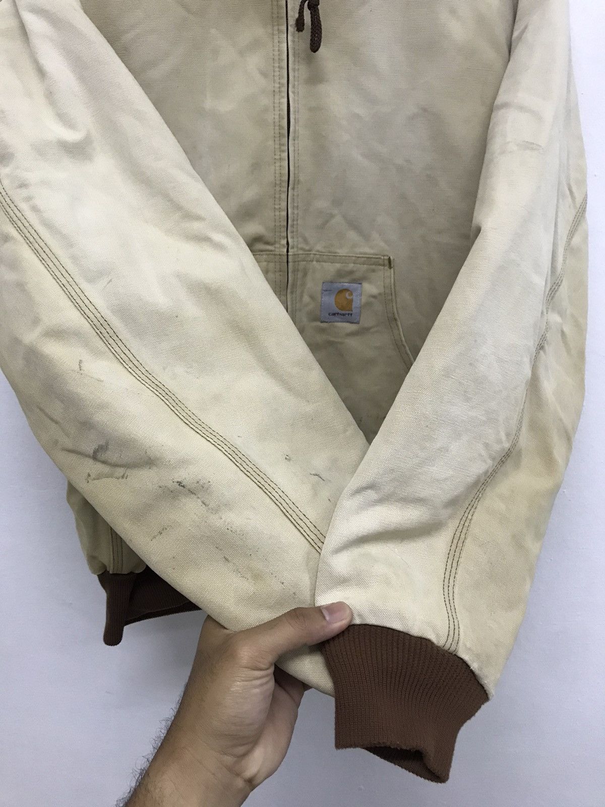 Carhartt Vintage Carhartt Chore Faded Colour Jacket Hoodie Size US XL / EU 56 / 4 - 15 Thumbnail