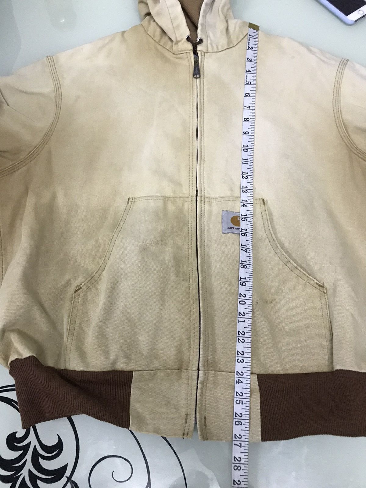 Carhartt Vintage Carhartt Chore Faded Colour Jacket Hoodie Size US XL / EU 56 / 4 - 18 Thumbnail