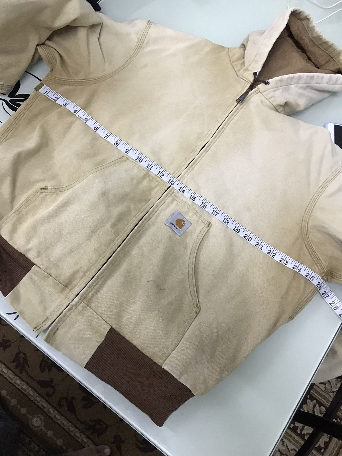 Carhartt Vintage Carhartt Chore Faded Colour Jacket Hoodie Size US XL / EU 56 / 4 - 16 Thumbnail