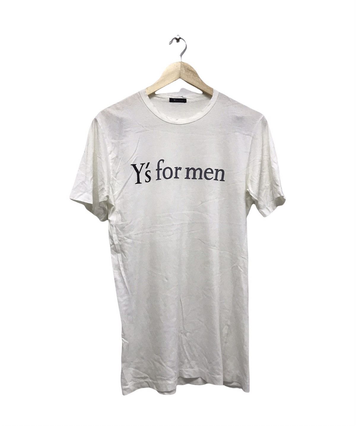 image of Vintage Yohji Yamamoto Y's For Men Tshirt White (Size Small)