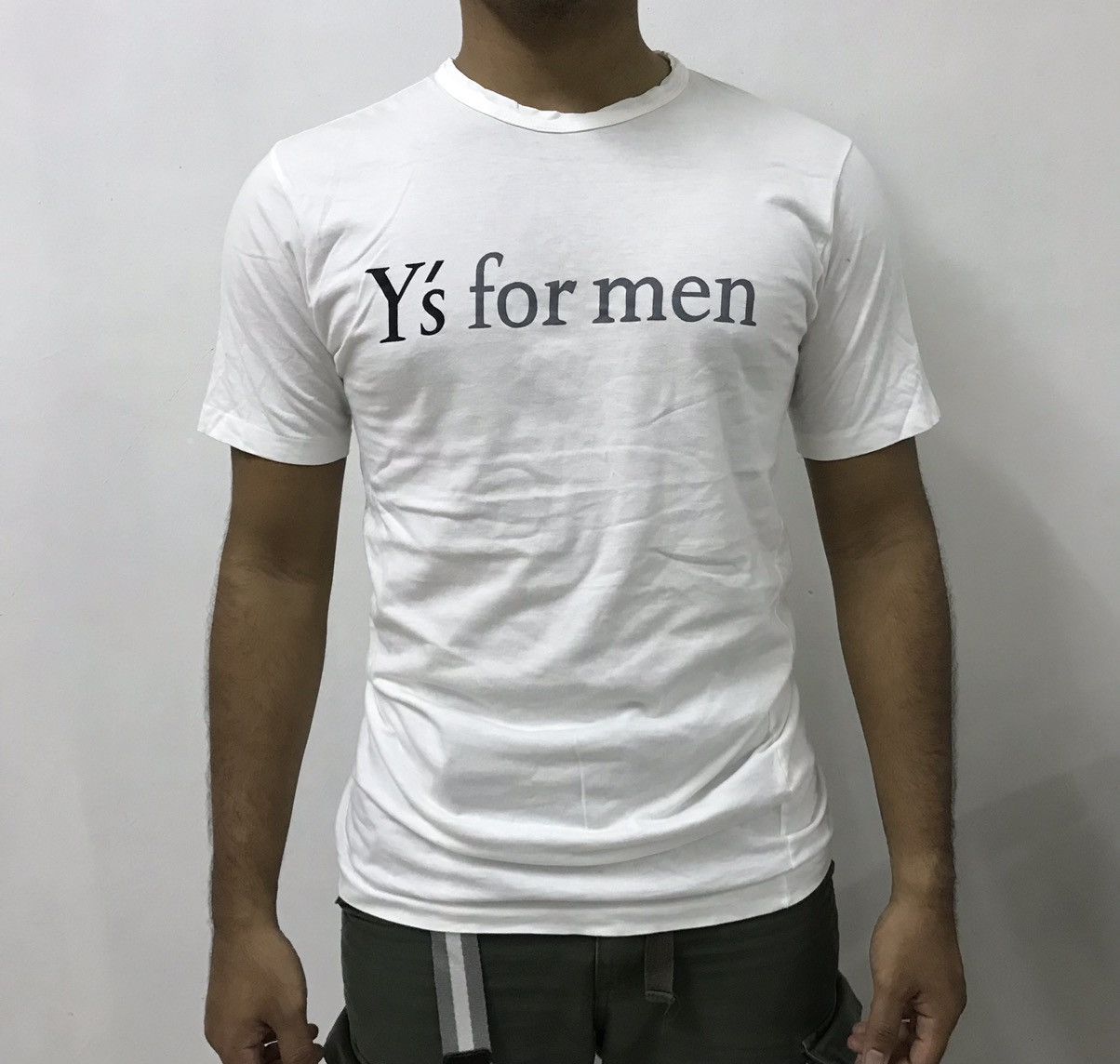 Yohji Yamamoto Vintage Yohji Yamamoto Y's for Men Tshirt White Size US S / EU 44-46 / 1 - 2 Thumbnail