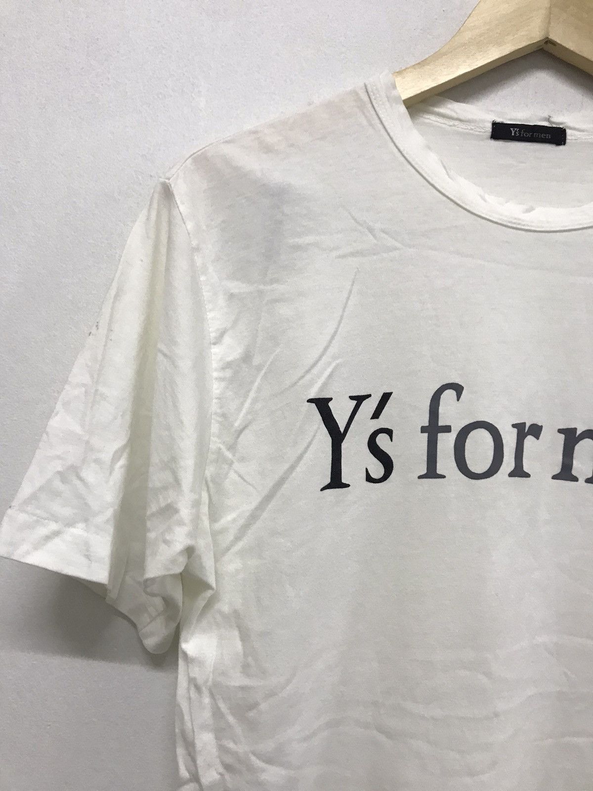 Yohji Yamamoto Vintage Yohji Yamamoto Y's for Men Tshirt White Size US S / EU 44-46 / 1 - 3 Thumbnail