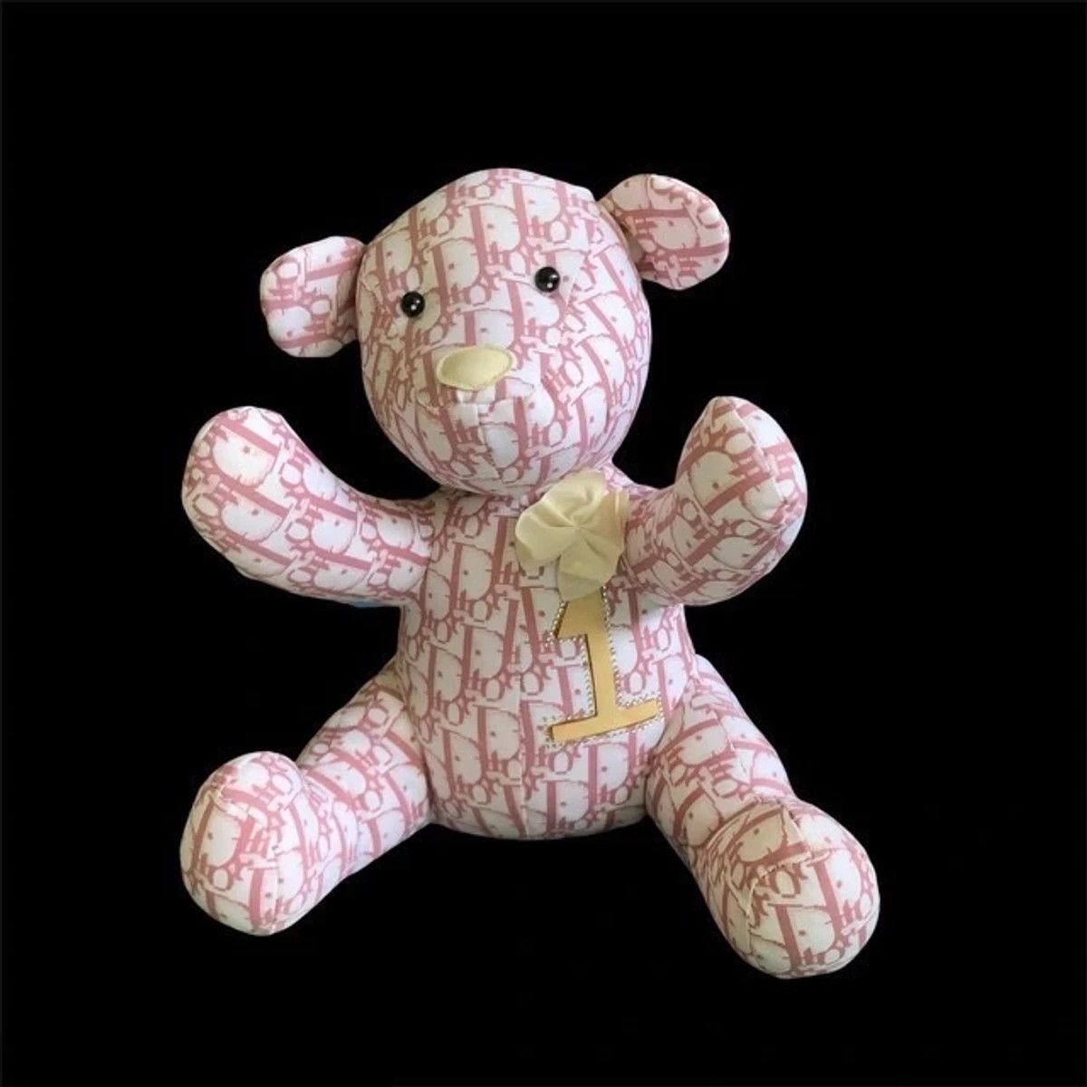 image of Baby Dior 1 Monogram Teddy Bear By John Galliano, Women's