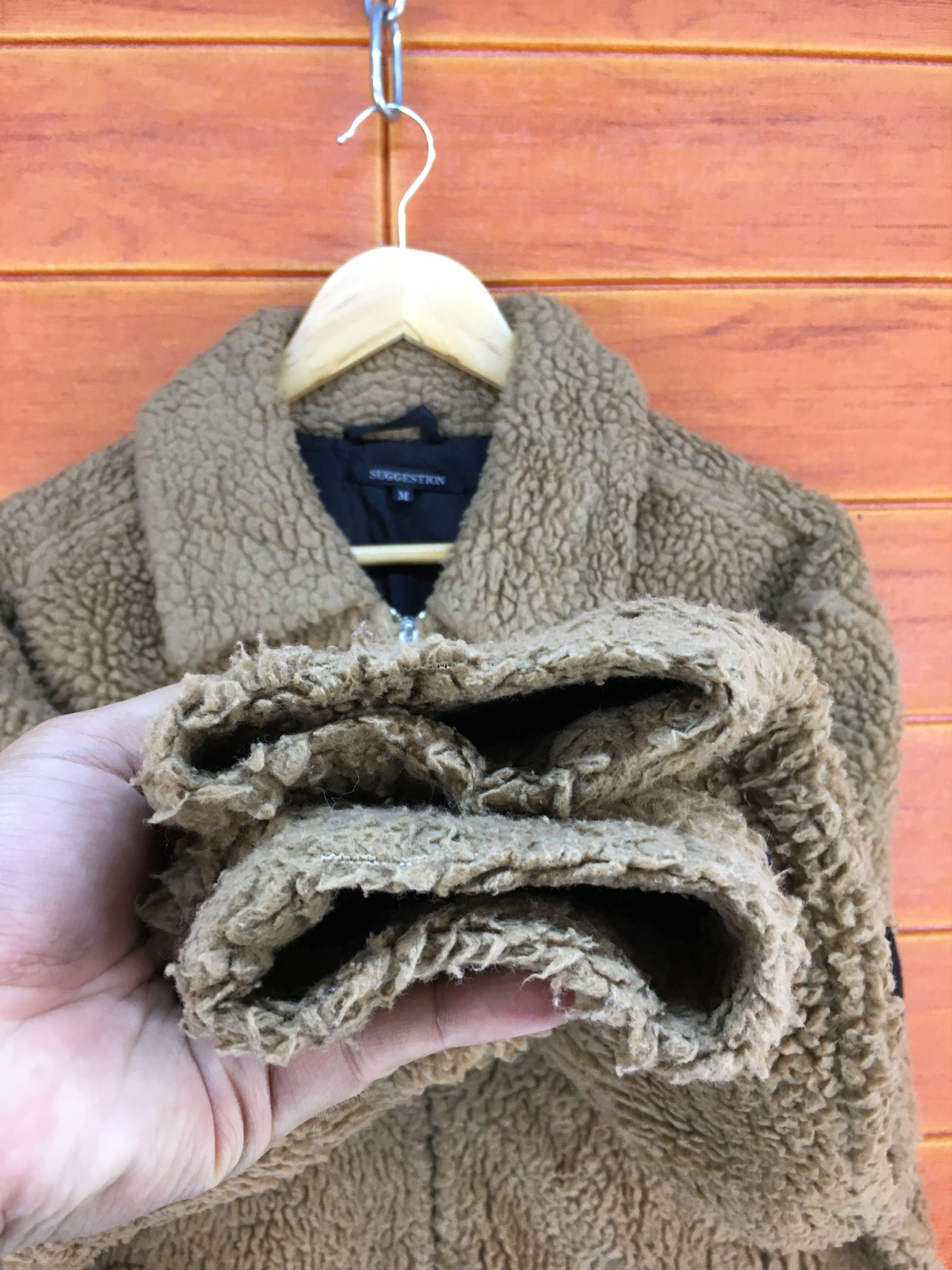 If Six Was Nine Vintage EXACTLY Spell out Deep Pile Fleece Jacket Size US M / EU 48-50 / 2 - 6 Thumbnail