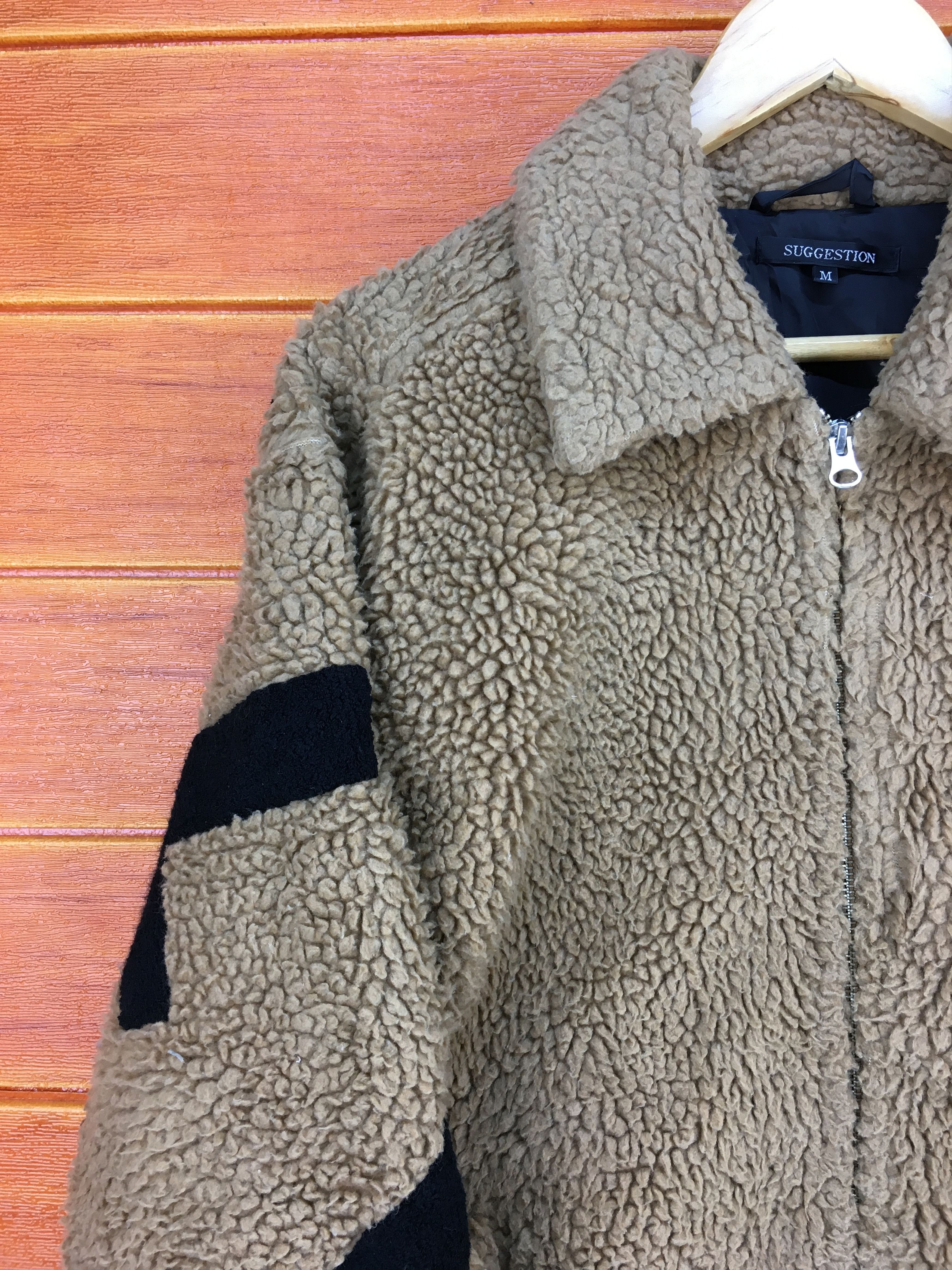 If Six Was Nine Vintage EXACTLY Spell out Deep Pile Fleece Jacket Size US M / EU 48-50 / 2 - 4 Thumbnail