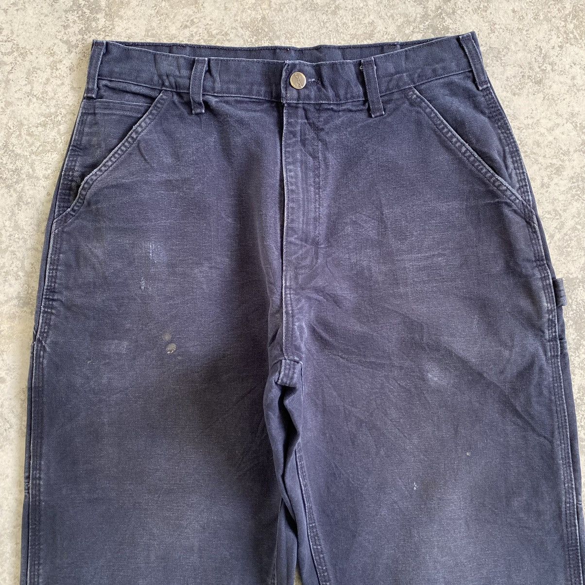 Carhartt Vintage Carhartt Faded Midnight Blue Dirty Carpenter Pants Size US 32 / EU 48 - 8 Thumbnail