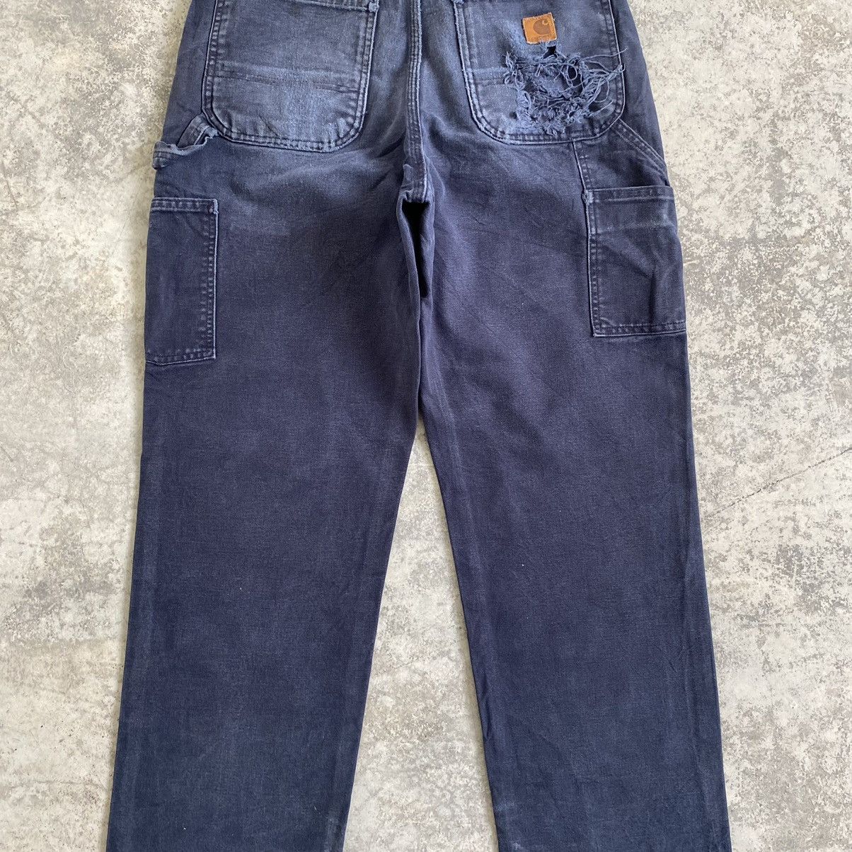 Carhartt Vintage Carhartt Faded Midnight Blue Dirty Carpenter Pants Size US 32 / EU 48 - 15 Thumbnail