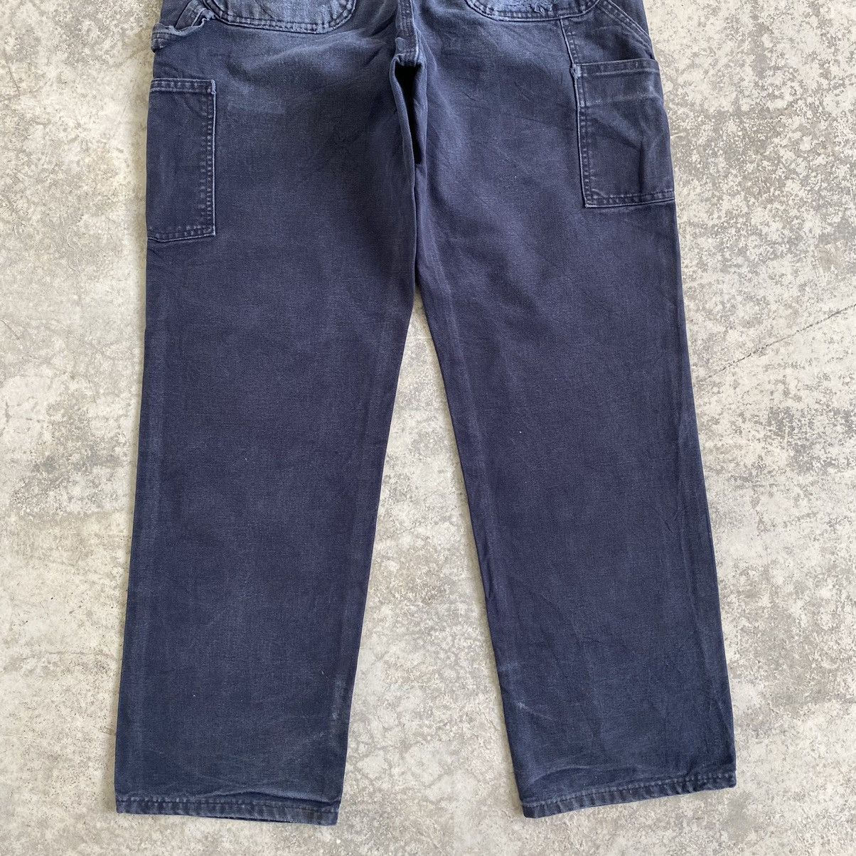 Carhartt Vintage Carhartt Faded Midnight Blue Dirty Carpenter Pants Size US 32 / EU 48 - 14 Thumbnail