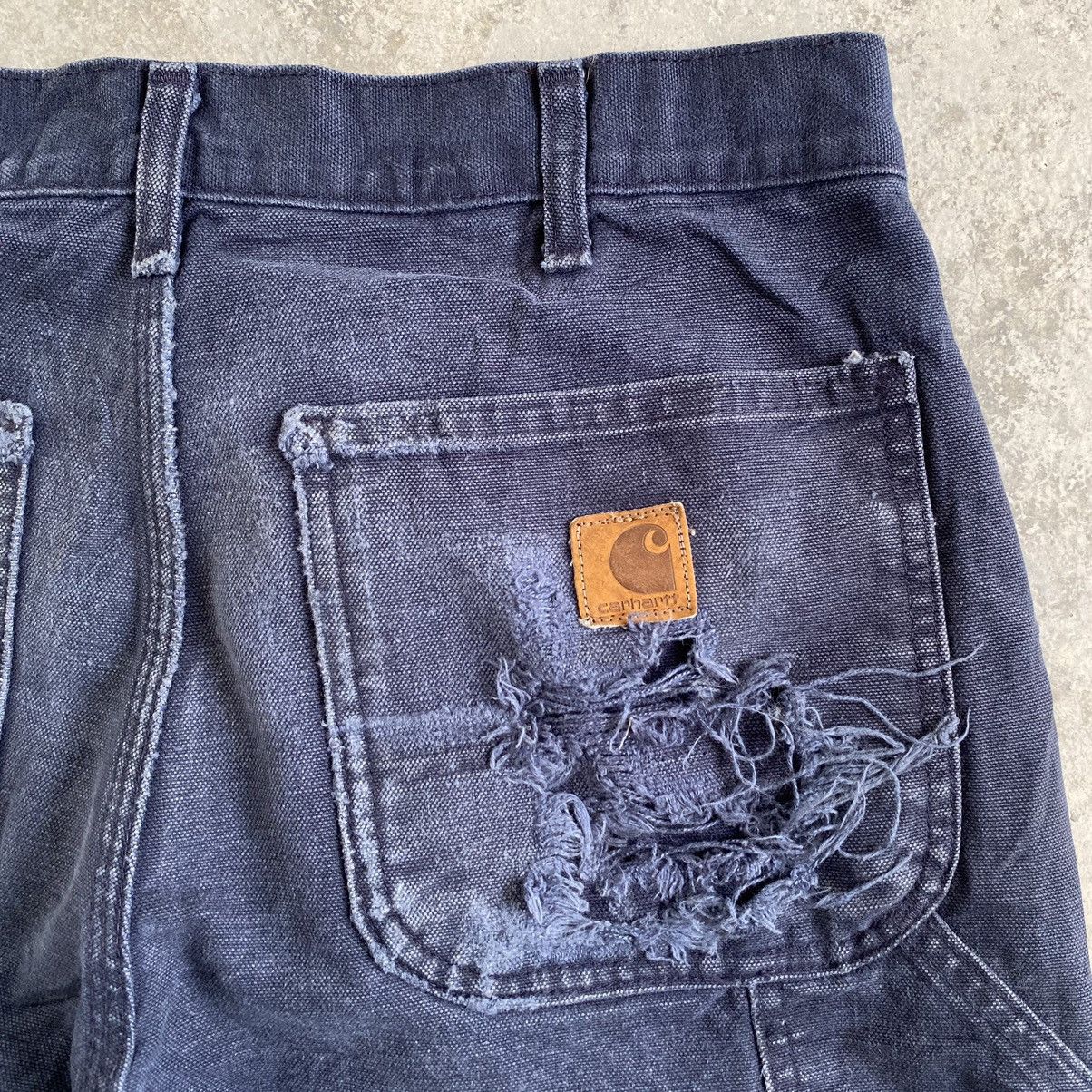 Carhartt Vintage Carhartt Faded Midnight Blue Dirty Carpenter Pants Size US 32 / EU 48 - 18 Thumbnail