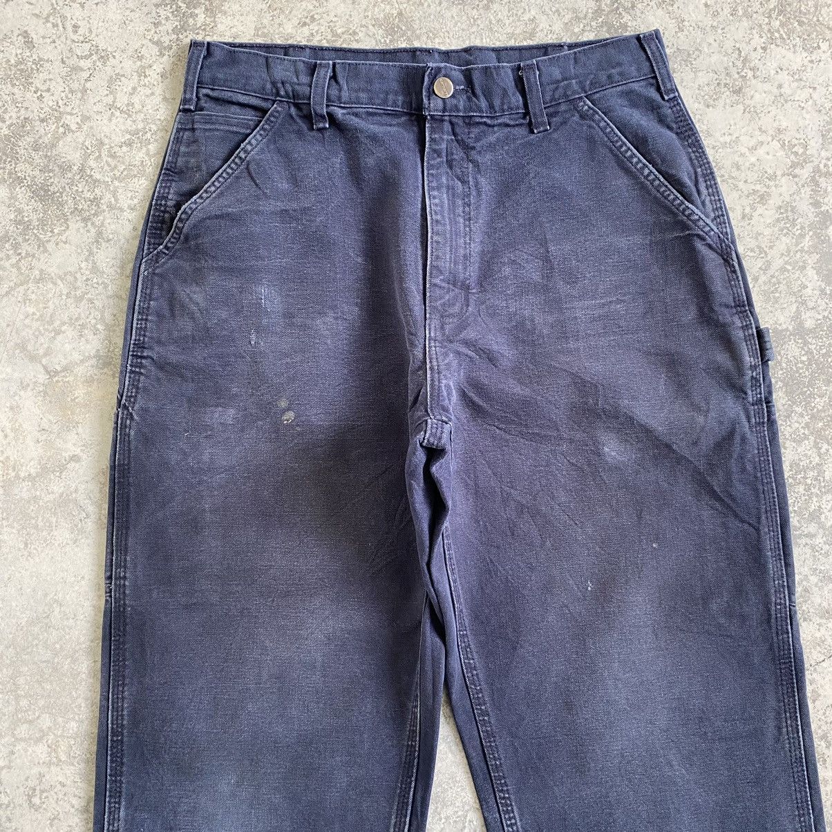 Carhartt Vintage Carhartt Faded Midnight Blue Dirty Carpenter Pants Size US 32 / EU 48 - 3 Thumbnail