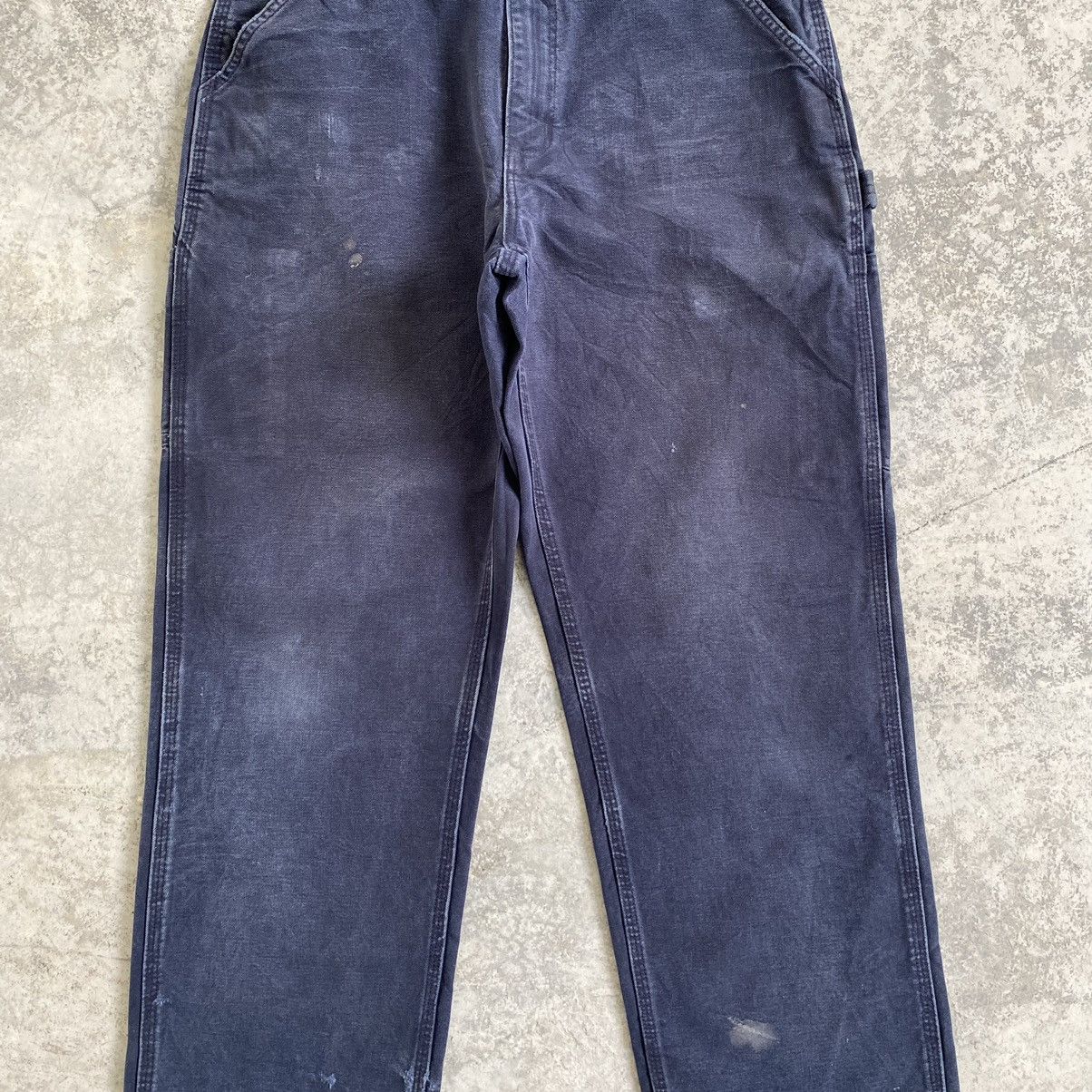 Carhartt Vintage Carhartt Faded Midnight Blue Dirty Carpenter Pants Size US 32 / EU 48 - 5 Thumbnail