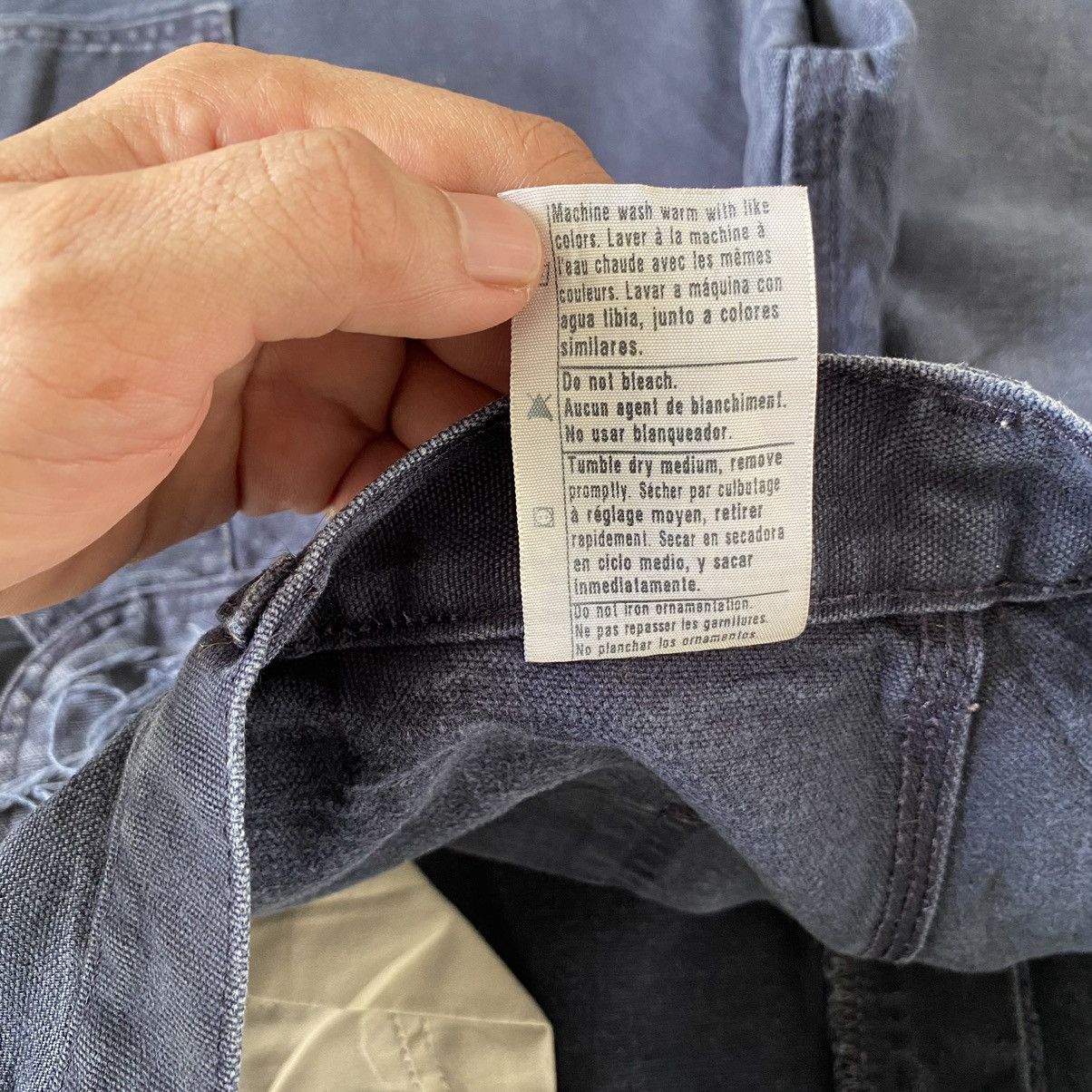 Carhartt Vintage Carhartt Faded Midnight Blue Dirty Carpenter Pants Size US 32 / EU 48 - 22 Thumbnail
