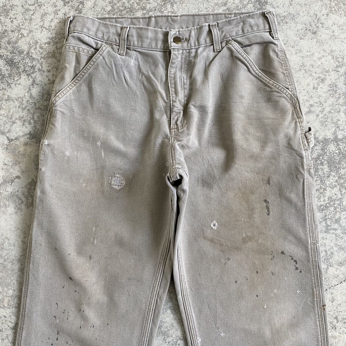 Carhartt Vintage Carhartt Faded Desert Grey Dirty Carpenter Pants Size US 32 / EU 48 - 3 Thumbnail
