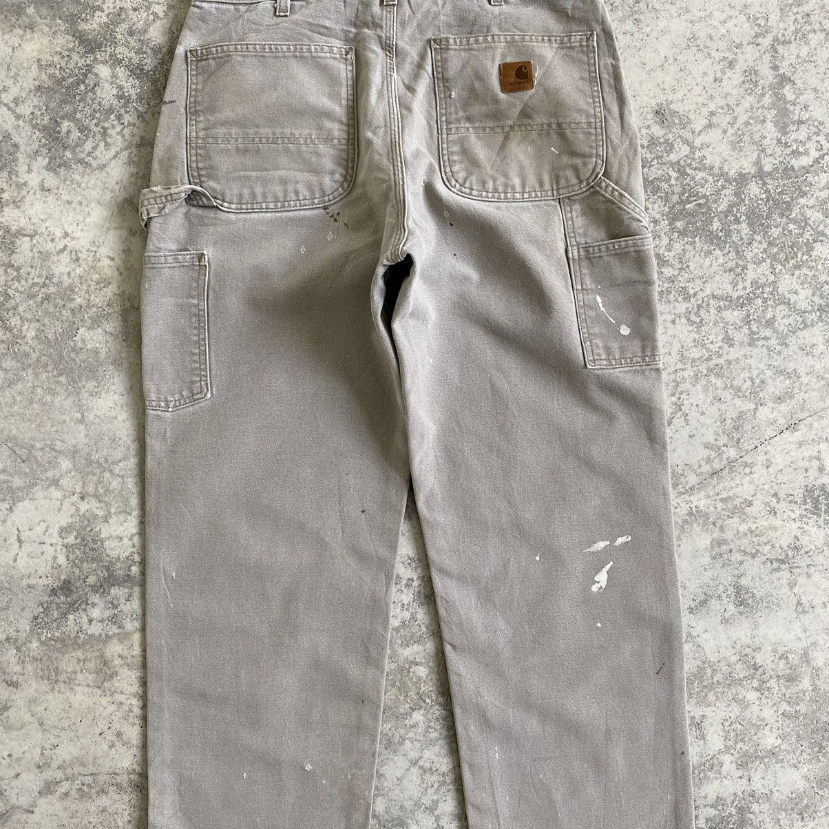 Carhartt Vintage Carhartt Faded Desert Grey Dirty Carpenter Pants Size US 32 / EU 48 - 16 Thumbnail