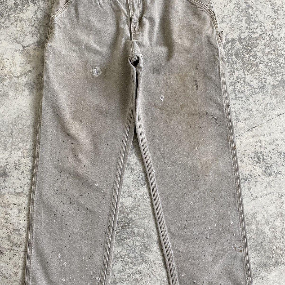Carhartt Vintage Carhartt Faded Desert Grey Dirty Carpenter Pants Size US 32 / EU 48 - 5 Thumbnail