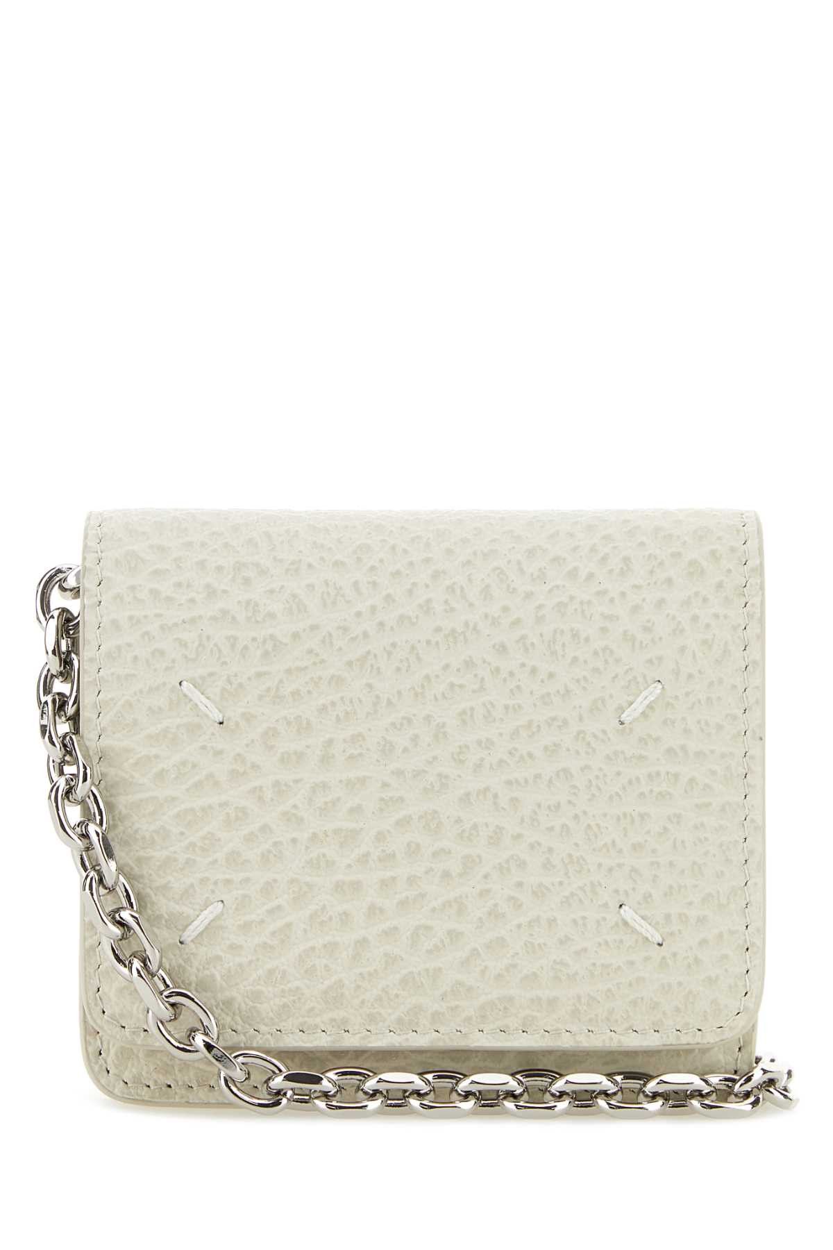 Chalk Leather Card Holder