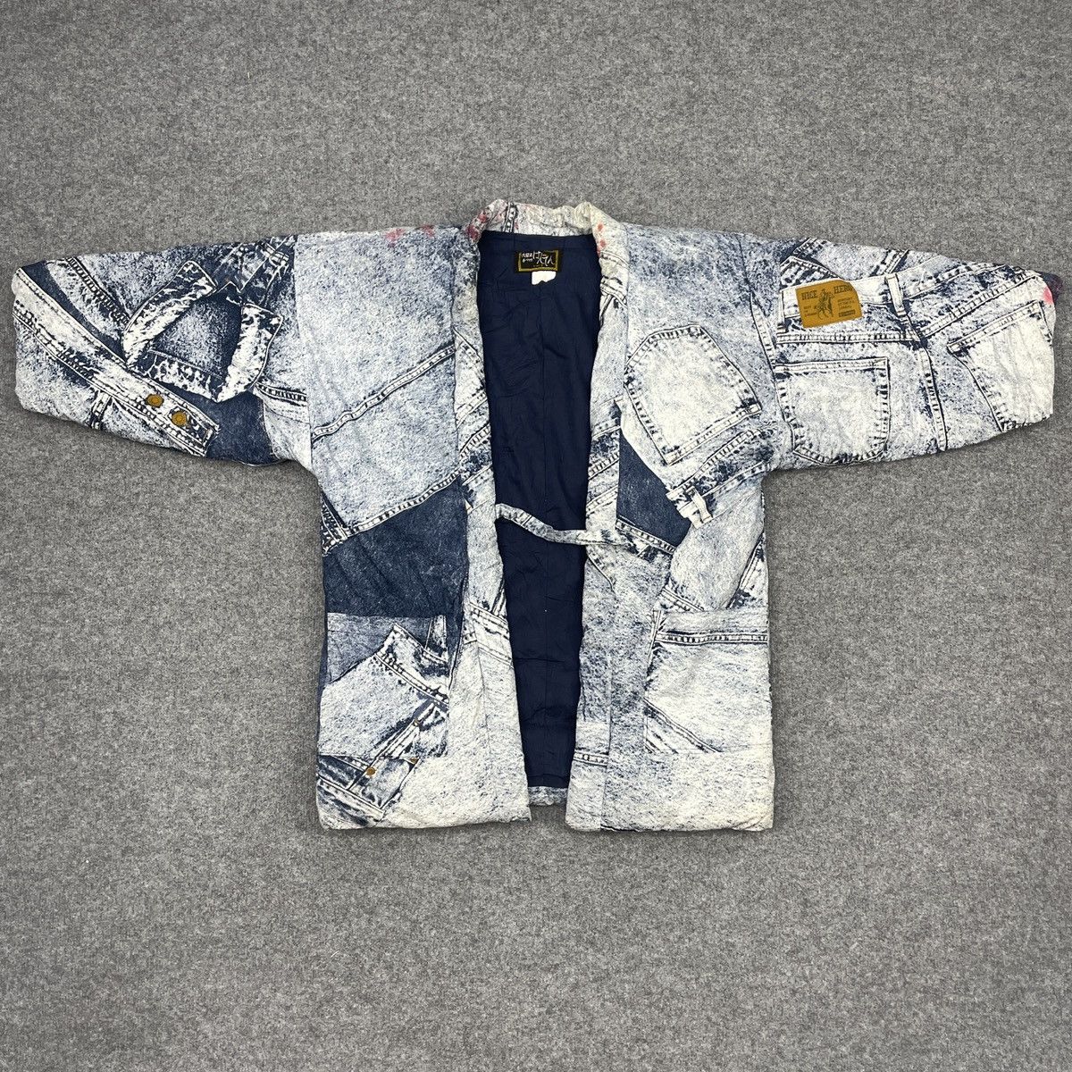 Vintage Vintage Kimono Over Printed Denim Racing Sports Size US L / EU 52-54 / 3 - 2 Thumbnail
