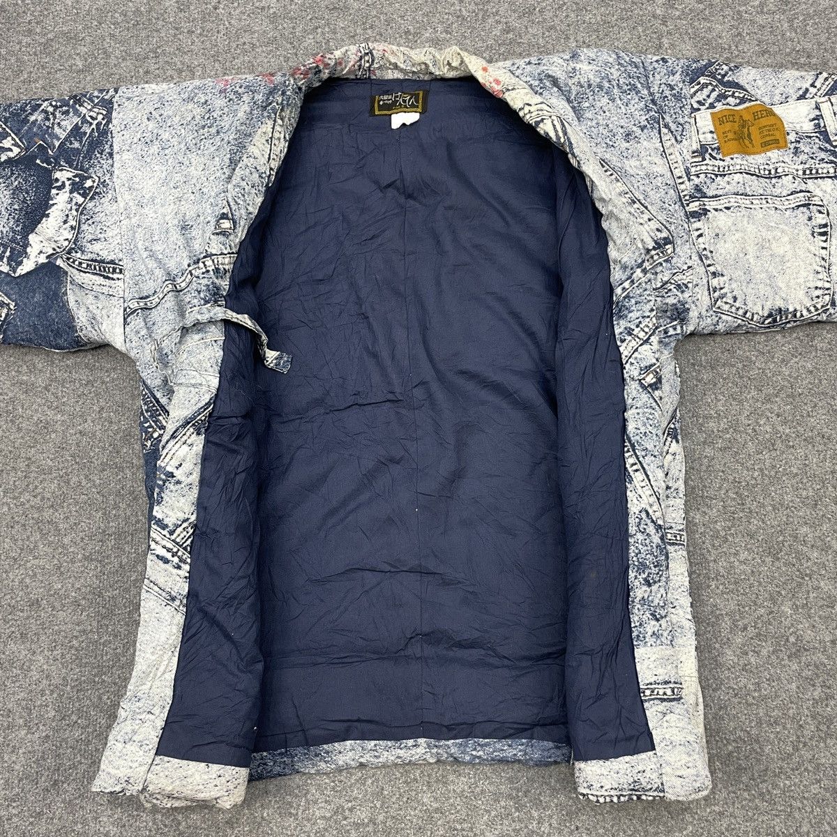 Vintage Vintage Kimono Over Printed Denim Racing Sports Size US L / EU 52-54 / 3 - 6 Thumbnail