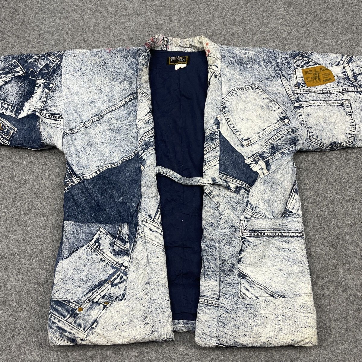 Vintage Vintage Kimono Over Printed Denim Racing Sports Size US L / EU 52-54 / 3 - 4 Thumbnail