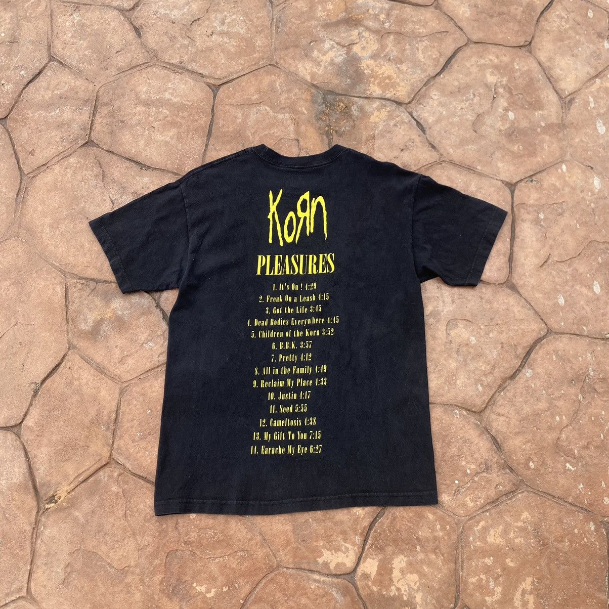 Pleasures Thrashed Faded Korn Band x Pleasures ERD GRUNGE TSHIRT Size US M / EU 48-50 / 2 - 3 Thumbnail