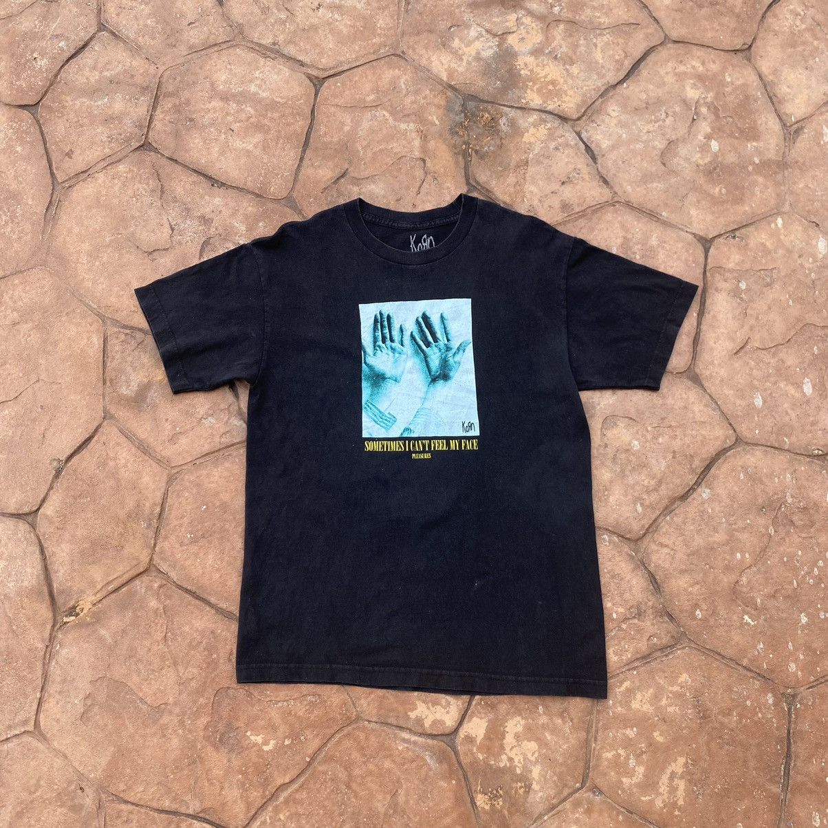 Pleasures Thrashed Faded Korn Band x Pleasures ERD GRUNGE TSHIRT Size US M / EU 48-50 / 2 - 2 Thumbnail