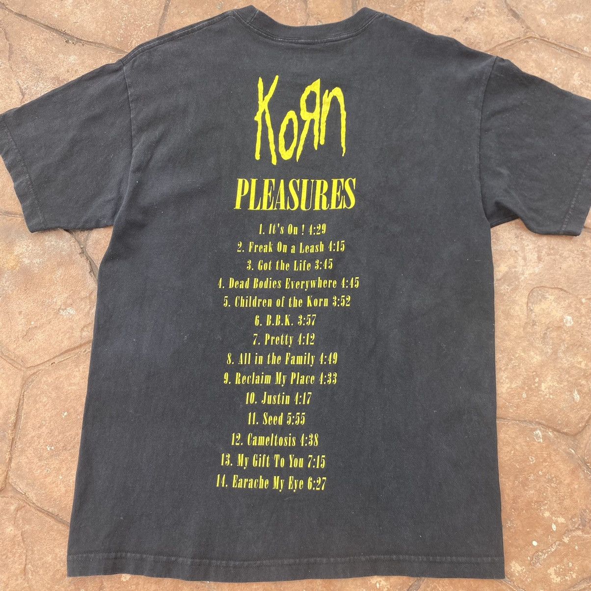 Pleasures Thrashed Faded Korn Band x Pleasures ERD GRUNGE TSHIRT Size US M / EU 48-50 / 2 - 4 Thumbnail