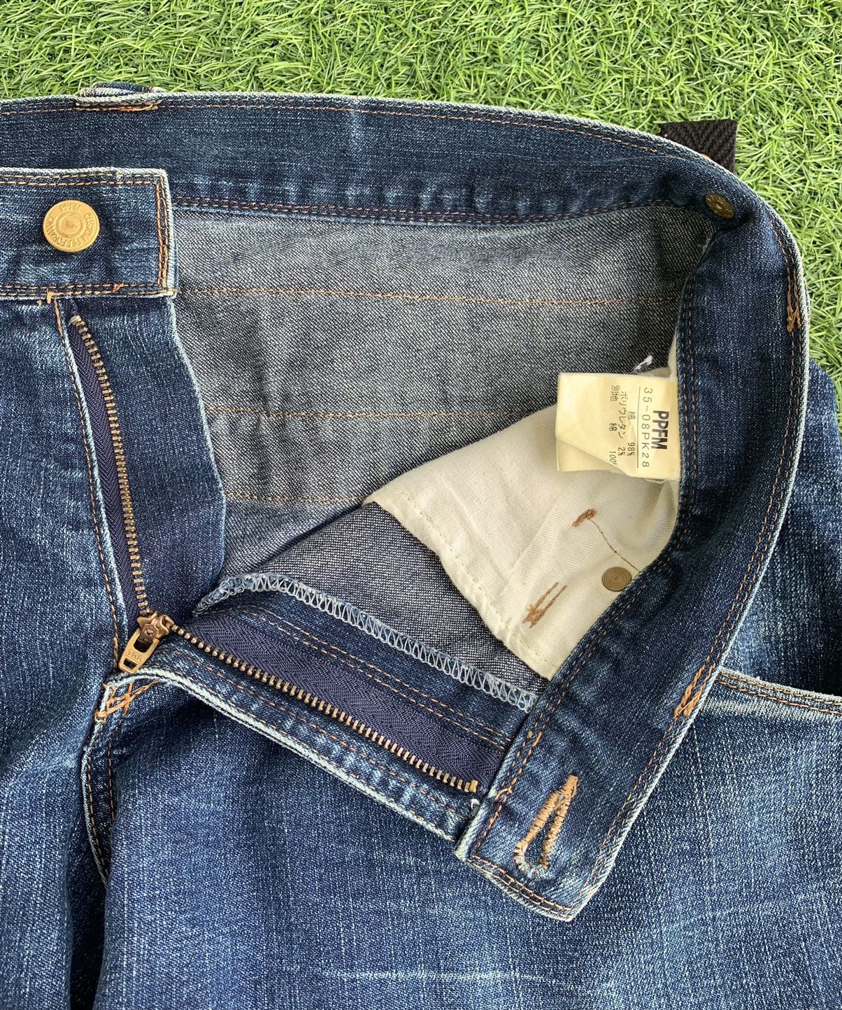 Japanese Brand × PPFM JapaneseBrand PPFM Zipper HIP Denim Size US 32 / EU 48 - 16 Thumbnail