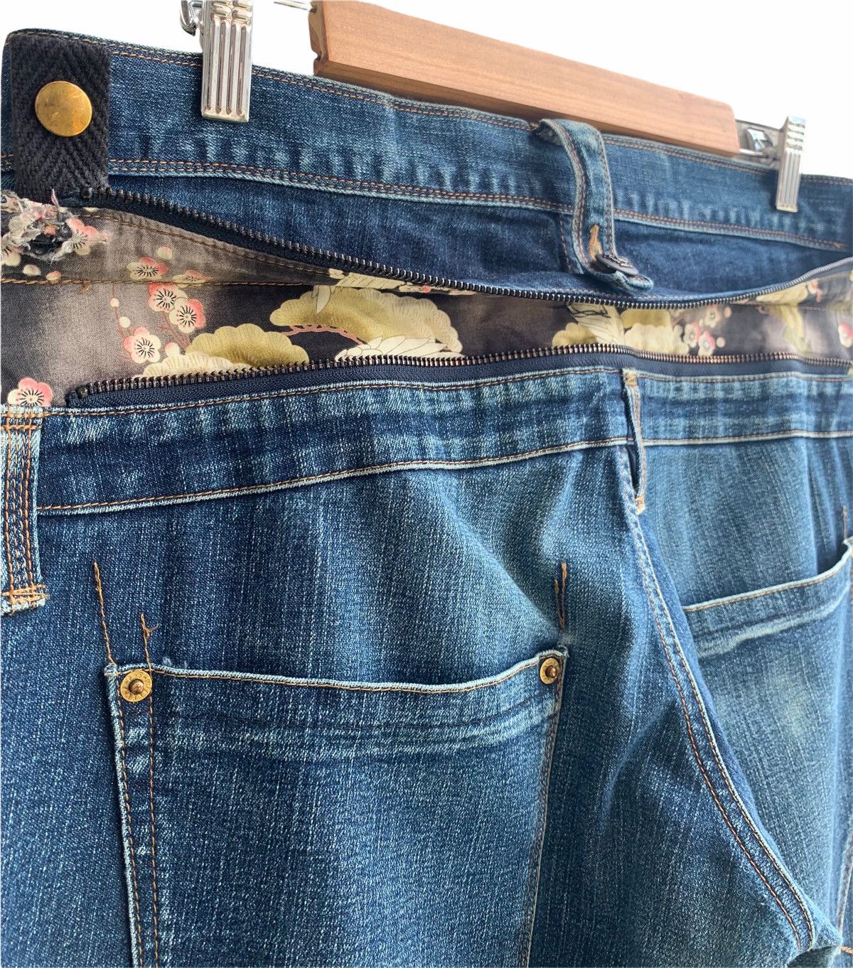 Japanese Brand × PPFM JapaneseBrand PPFM Zipper HIP Denim Size US 32 / EU 48 - 8 Thumbnail