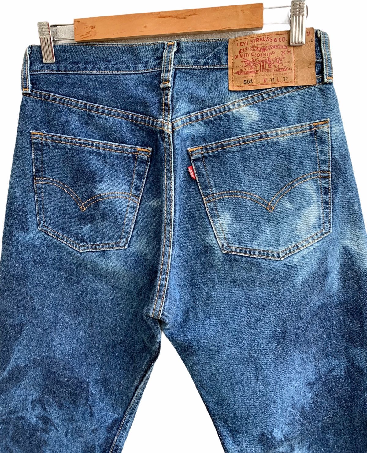 Levi's × Levi's Vintage Clothing × Vintage Vintage 80s Levis Bleach Blue Jeans Size US 30 / EU 46 - 5 Thumbnail