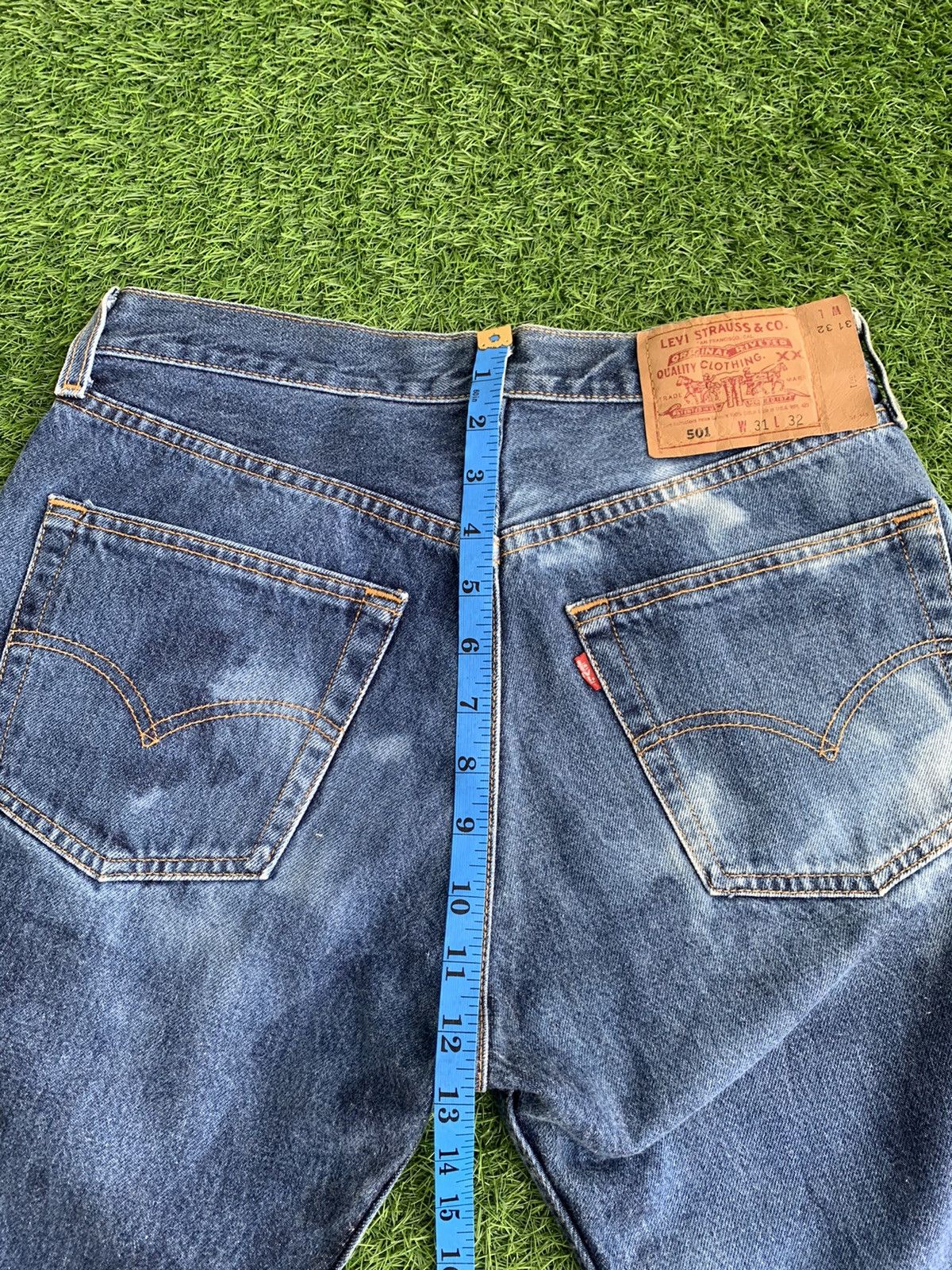 Levi's × Levi's Vintage Clothing × Vintage Vintage 80s Levis Bleach Blue Jeans Size US 30 / EU 46 - 9 Thumbnail