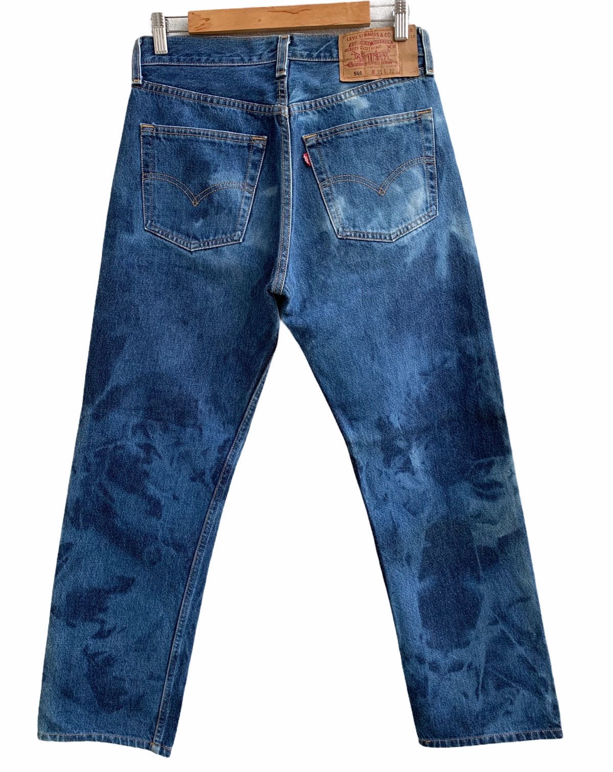 Levi's × Levi's Vintage Clothing × Vintage Vintage 80s Levis Bleach Blue Jeans Size US 30 / EU 46 - 2 Thumbnail