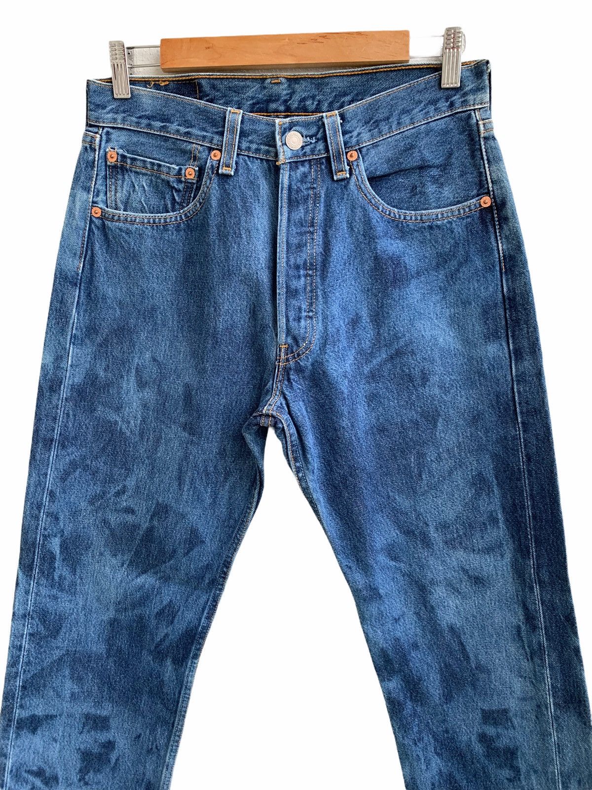 Levi's × Levi's Vintage Clothing × Vintage Vintage 80s Levis Bleach Blue Jeans Size US 30 / EU 46 - 4 Thumbnail